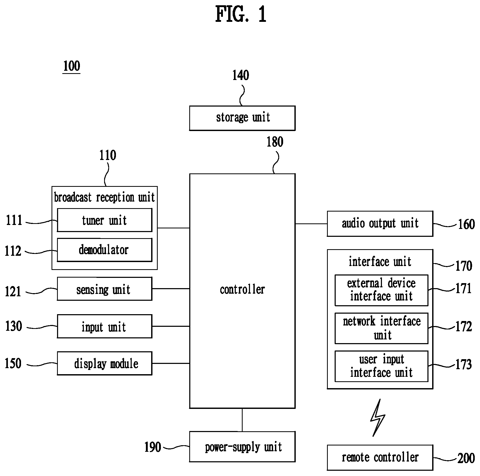 Patent US12100327 — Display device and method for controlling the same — Figure 1