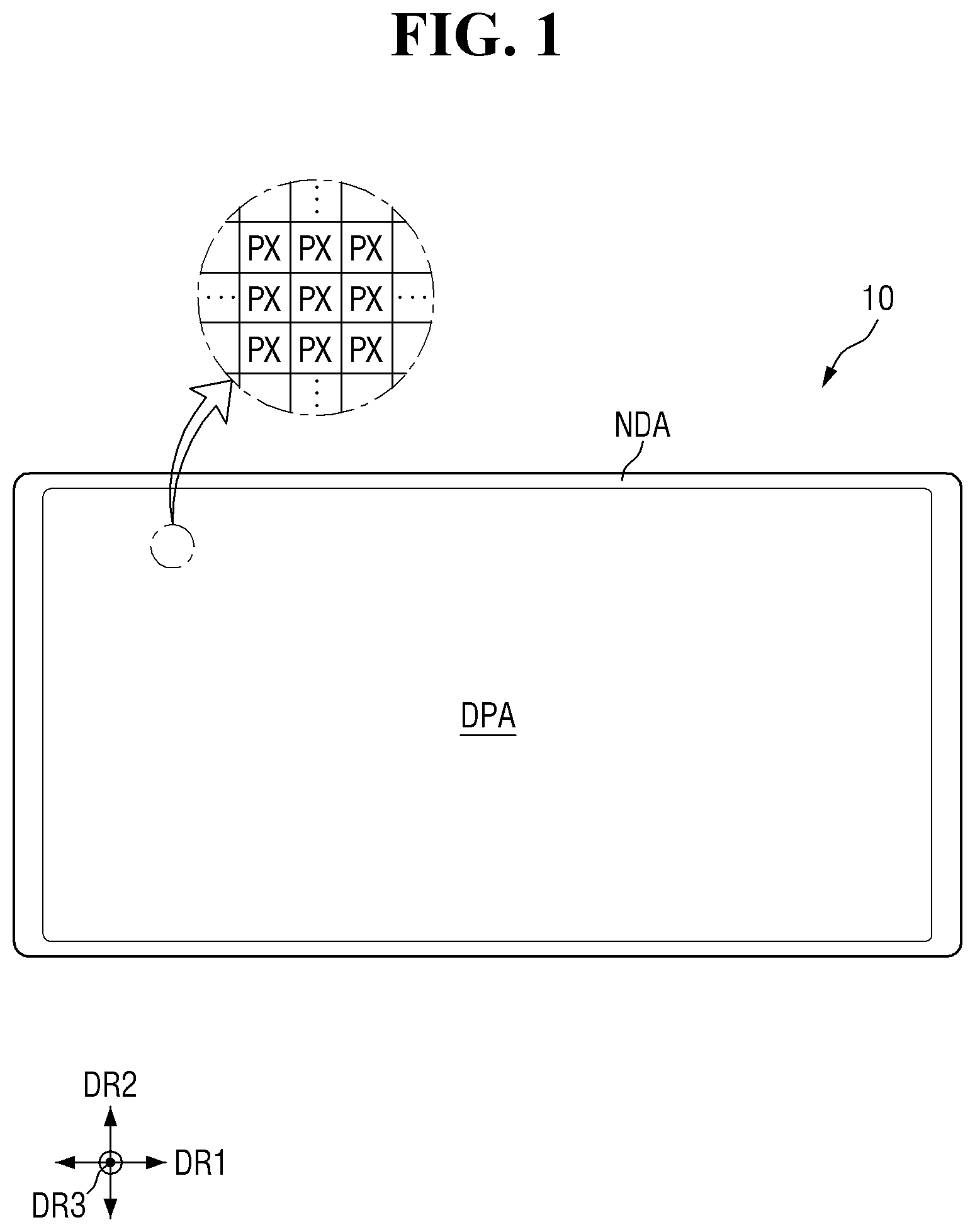 Patent US12100329 — Display device — Figure 1