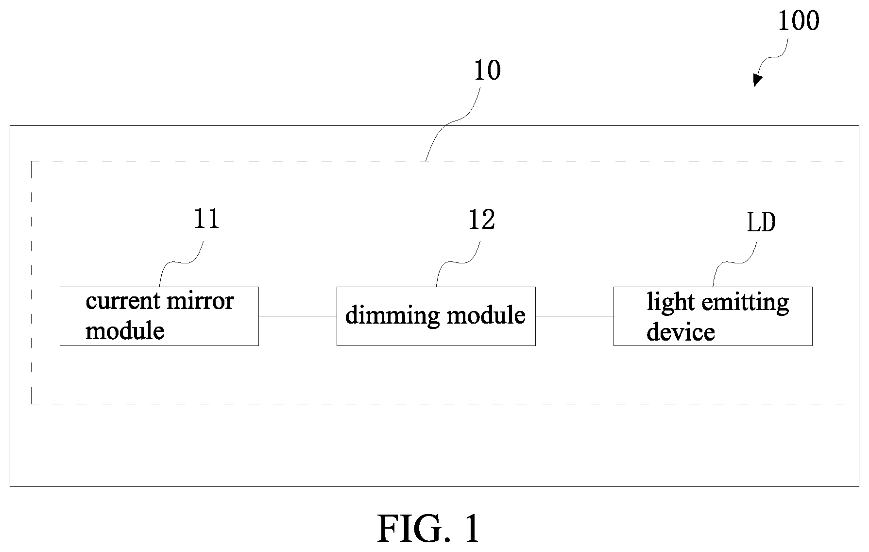 Patent US12100337 — Driving circuit and panel — Figure 1