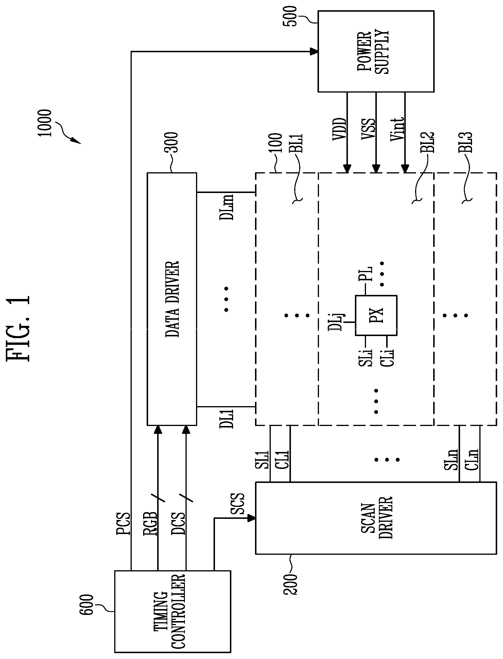 Patent US12100341 — Display device — Figure 1