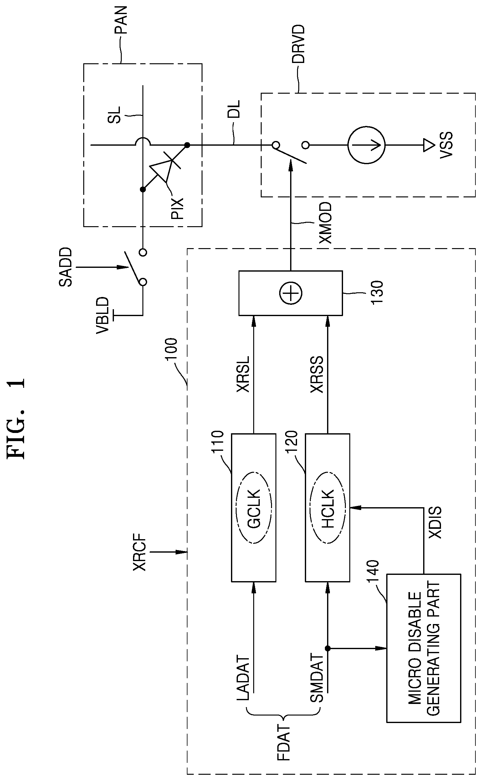 Patent US12100343 — Display device with high resolution of display image and low current consumption — Figure 1