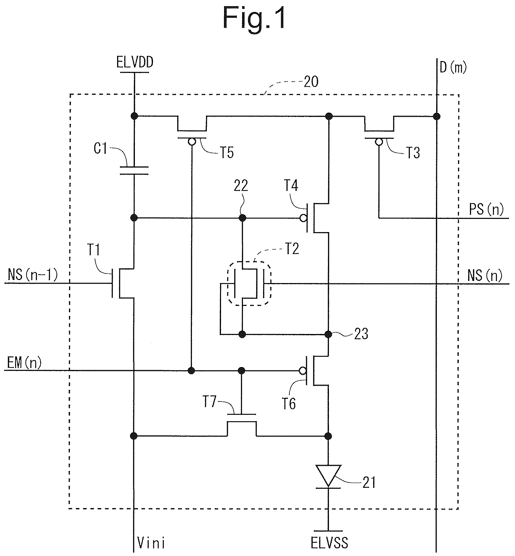 Patent US12100353 — Display device — Figure 1