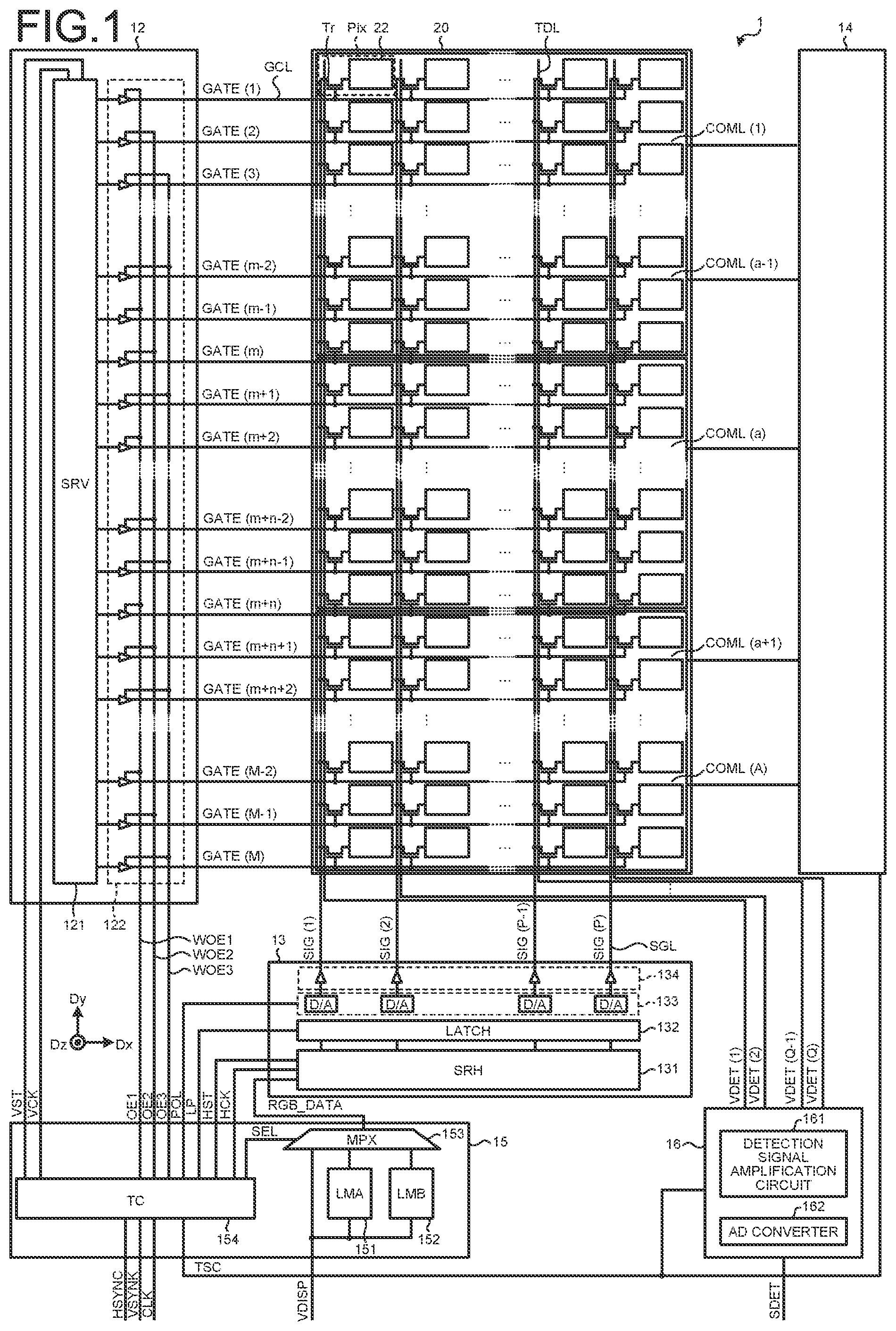 Patent US12100367 — Display device — Figure 1