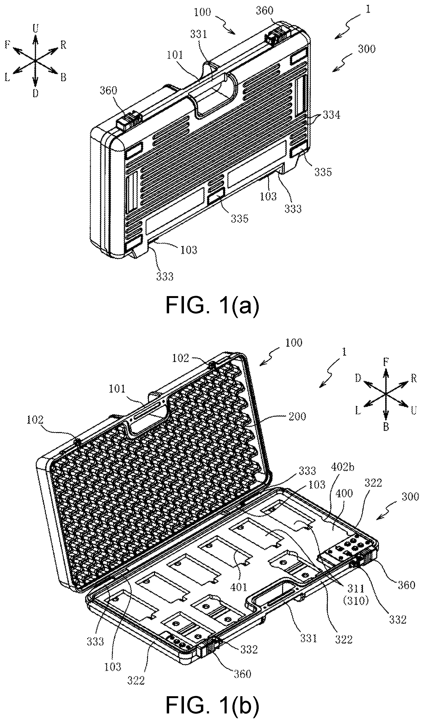 Patent US12100377 — Pedal board and method of attaching effector to pedal board — Figure 1