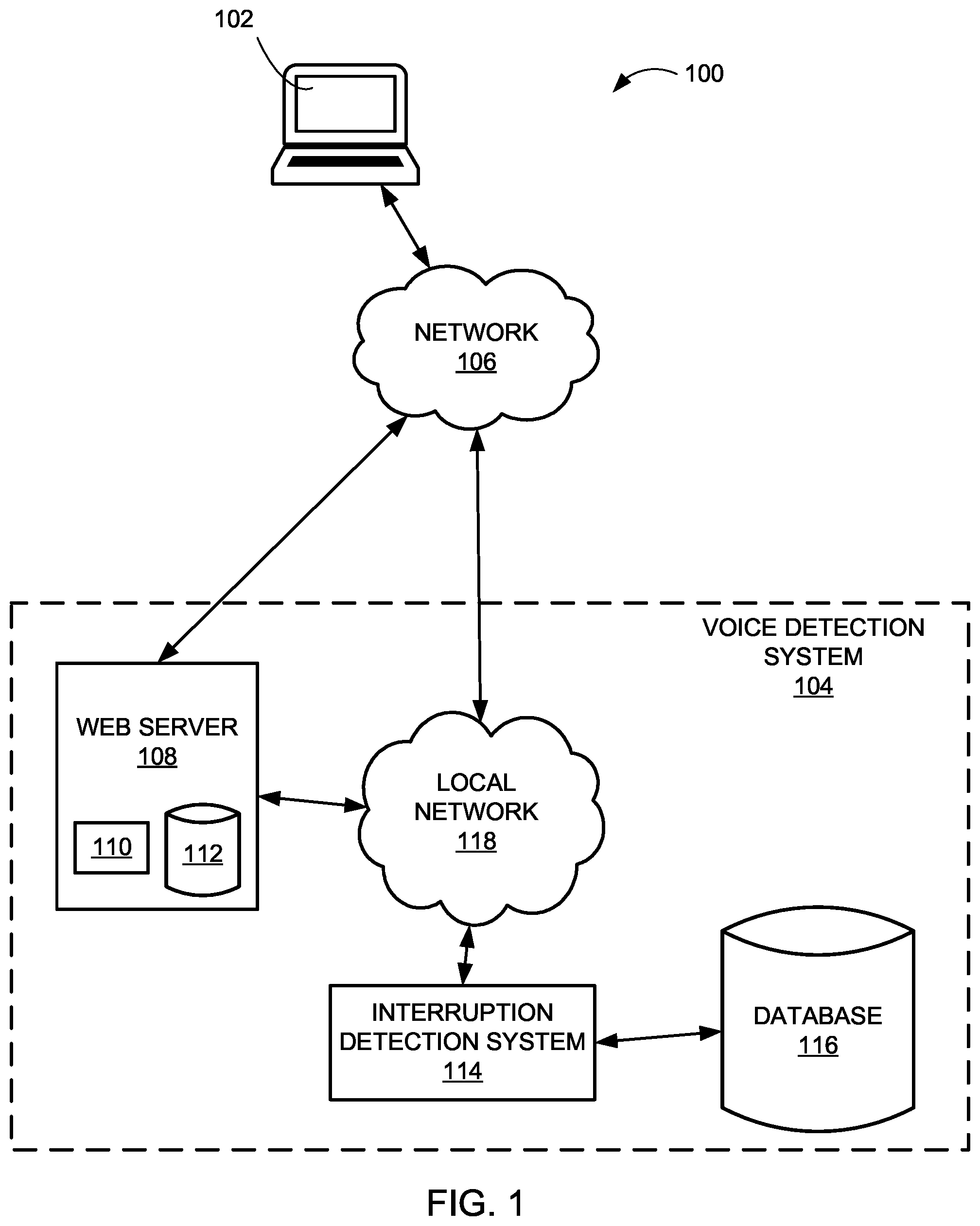 Patent US12100417 — Systems and methods for detecting emotion from audio files — Figure 1
