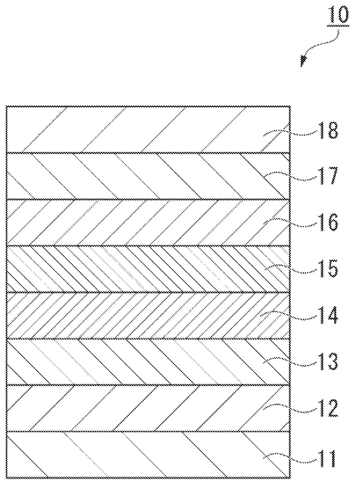 Patent US12100434 — Fluorine-containing ether compound, lubricant for magnetic recording medium, and magnetic recording medium — Figure 1