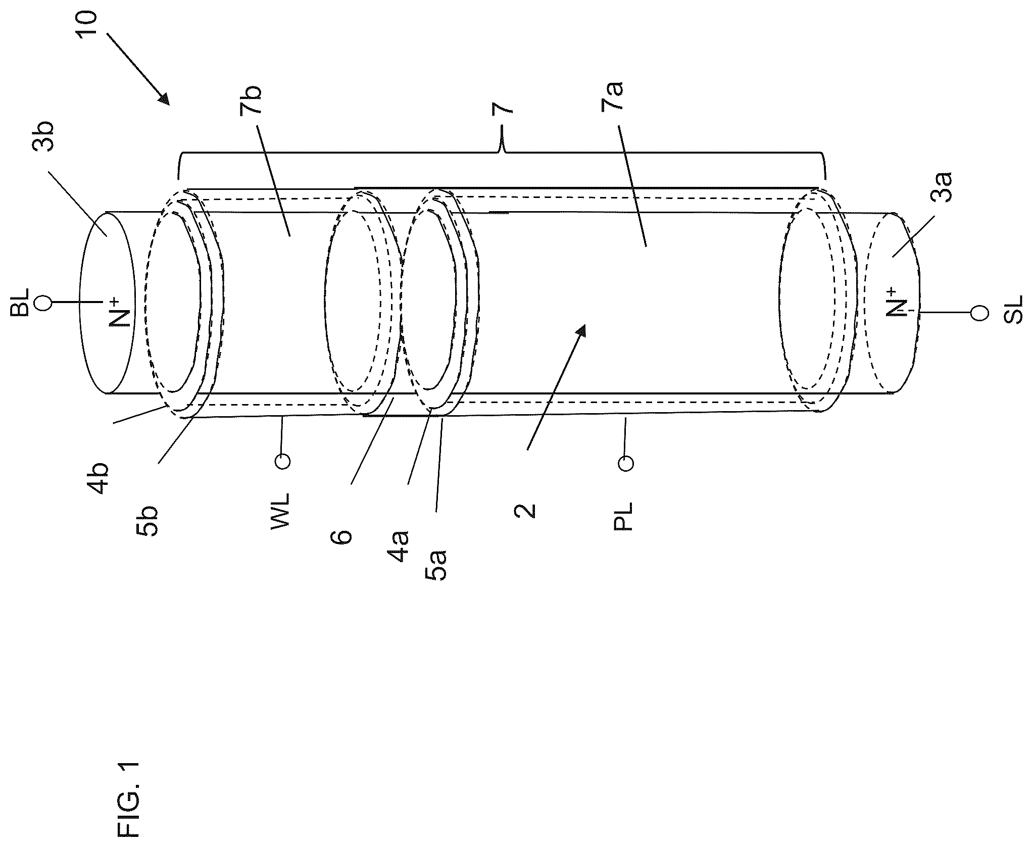 Patent US12100443 — Semiconductor-element-including memory device — Figure 1