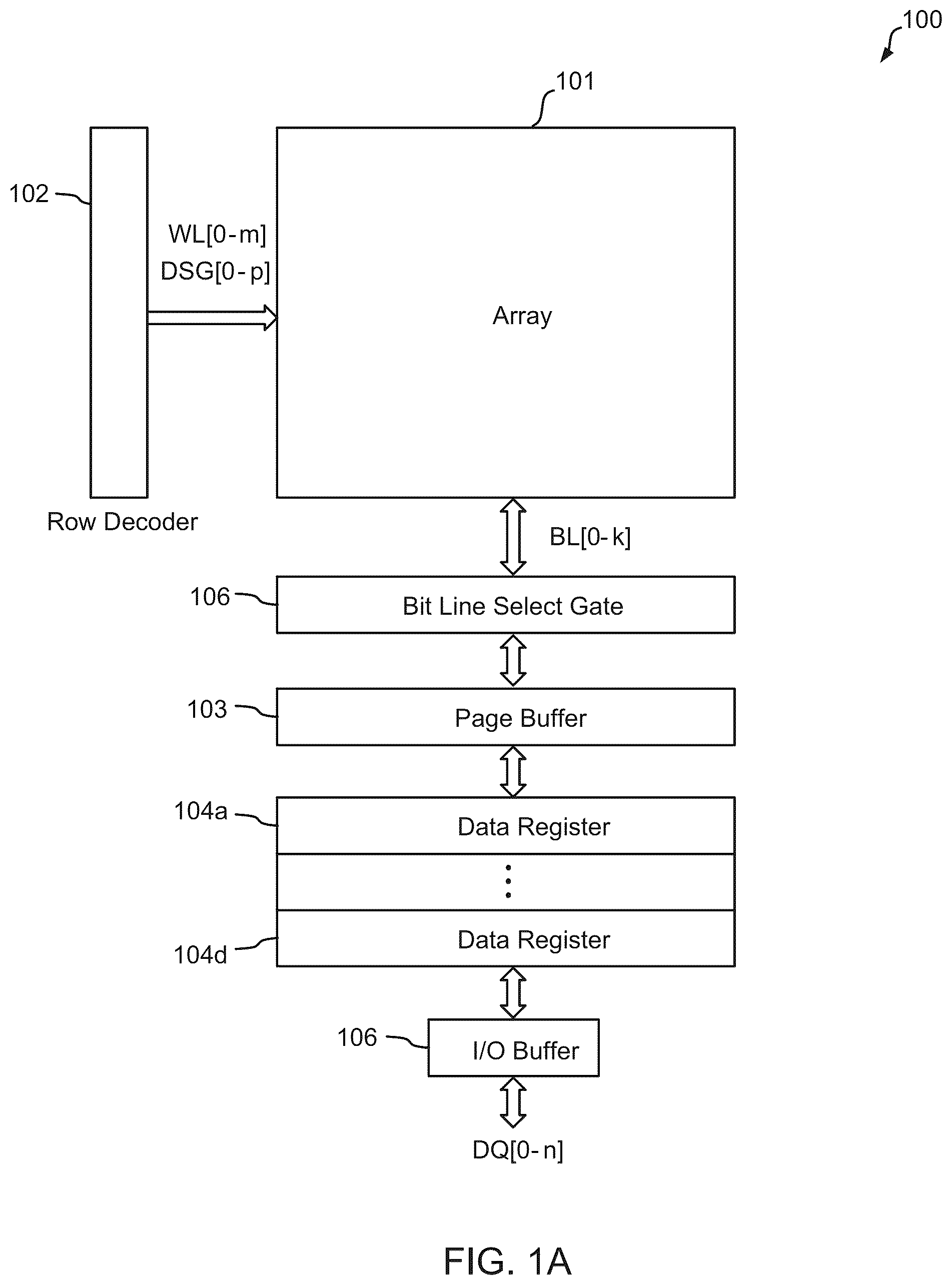 Patent US12100460 — Methods and apparatus for NAND flash memory — Figure 1