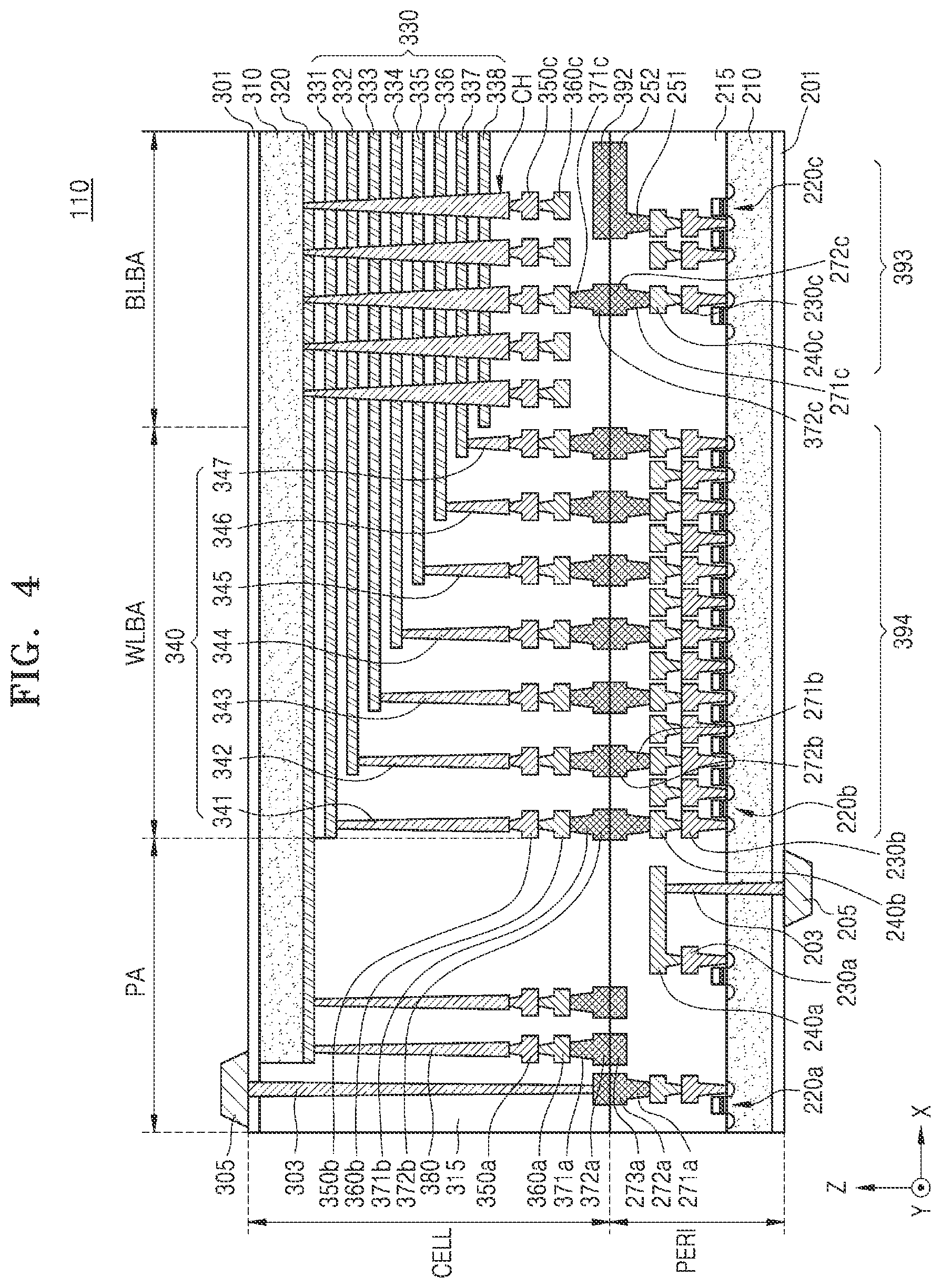 Patent US12100475 Figure 4 – Apparatus, memory controller, memory device, memory system, and method for clock switching and low power consumption