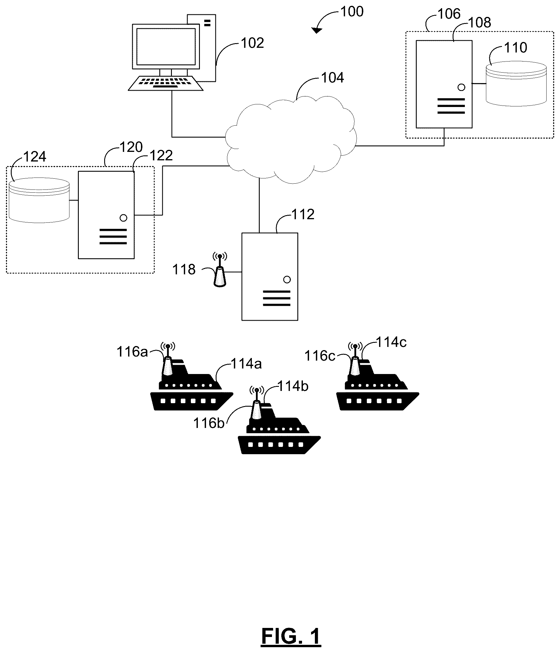 Patent US12100514 Figure 1 – System and method for vessel infectious disease importation risk assessment