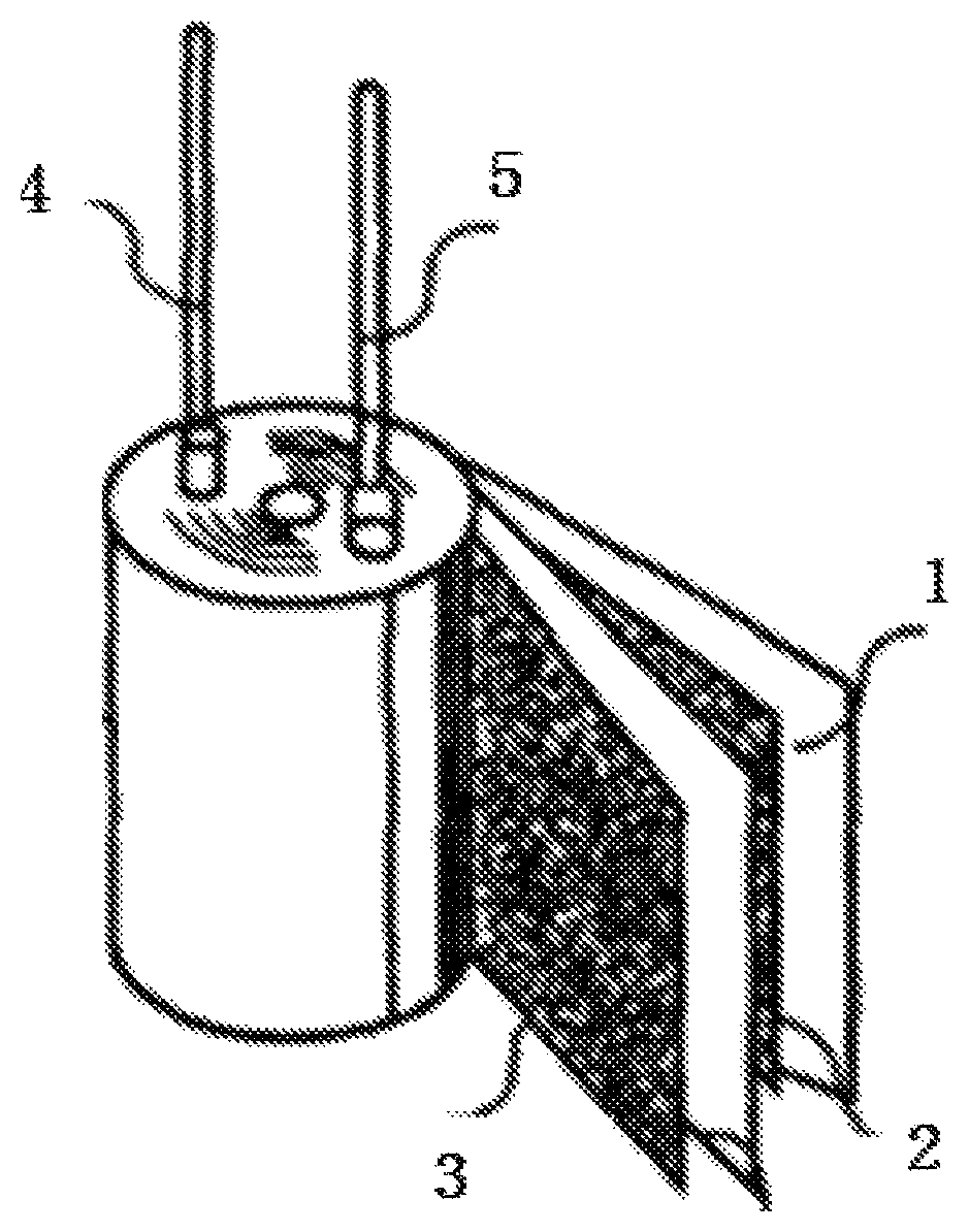 Patent US12100549 Figure 1 – Hybrid aluminum electrolytic capacitor and method for making same
