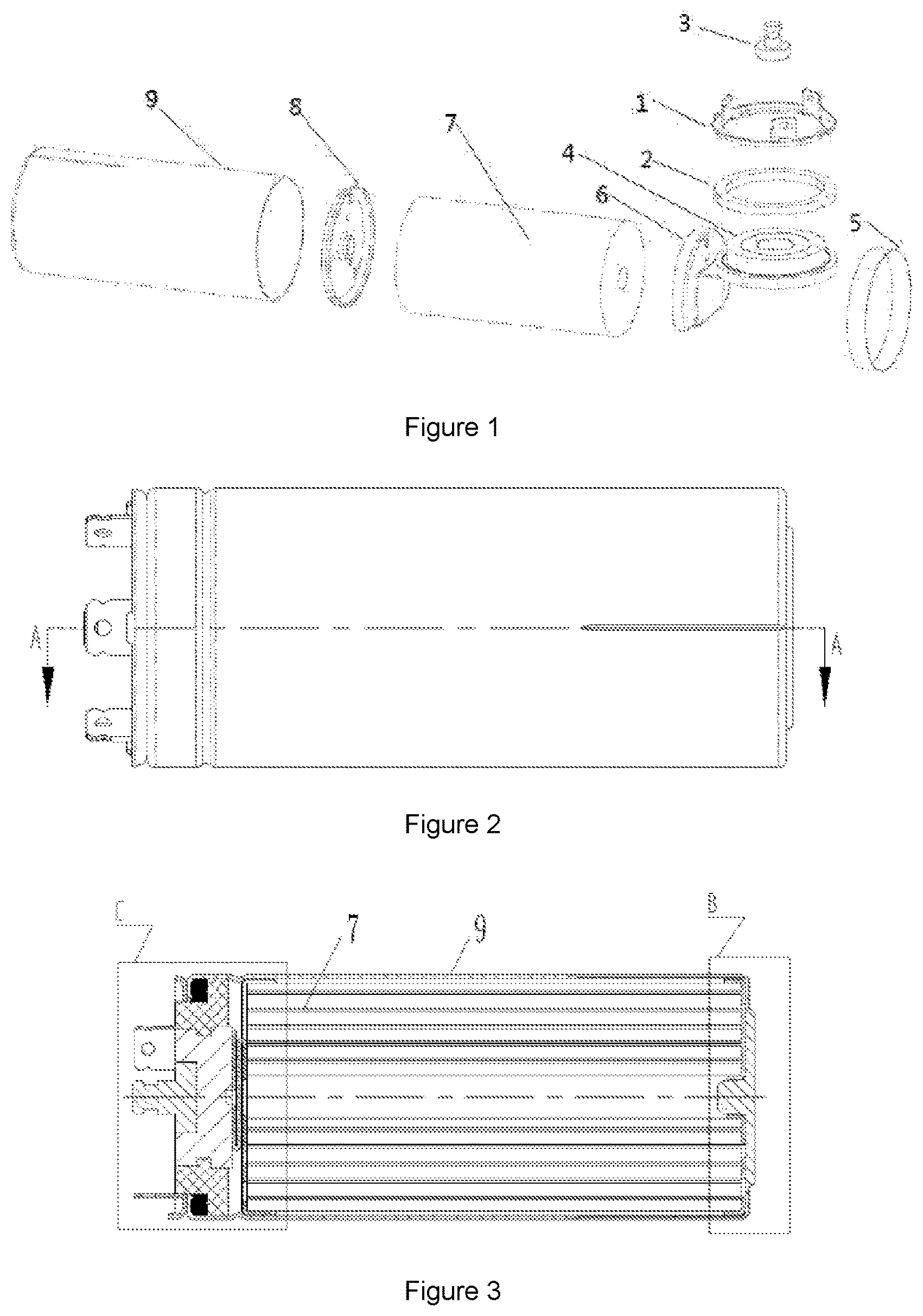 Patent US12100550 Figure 1 – Electrochemical energy storage device