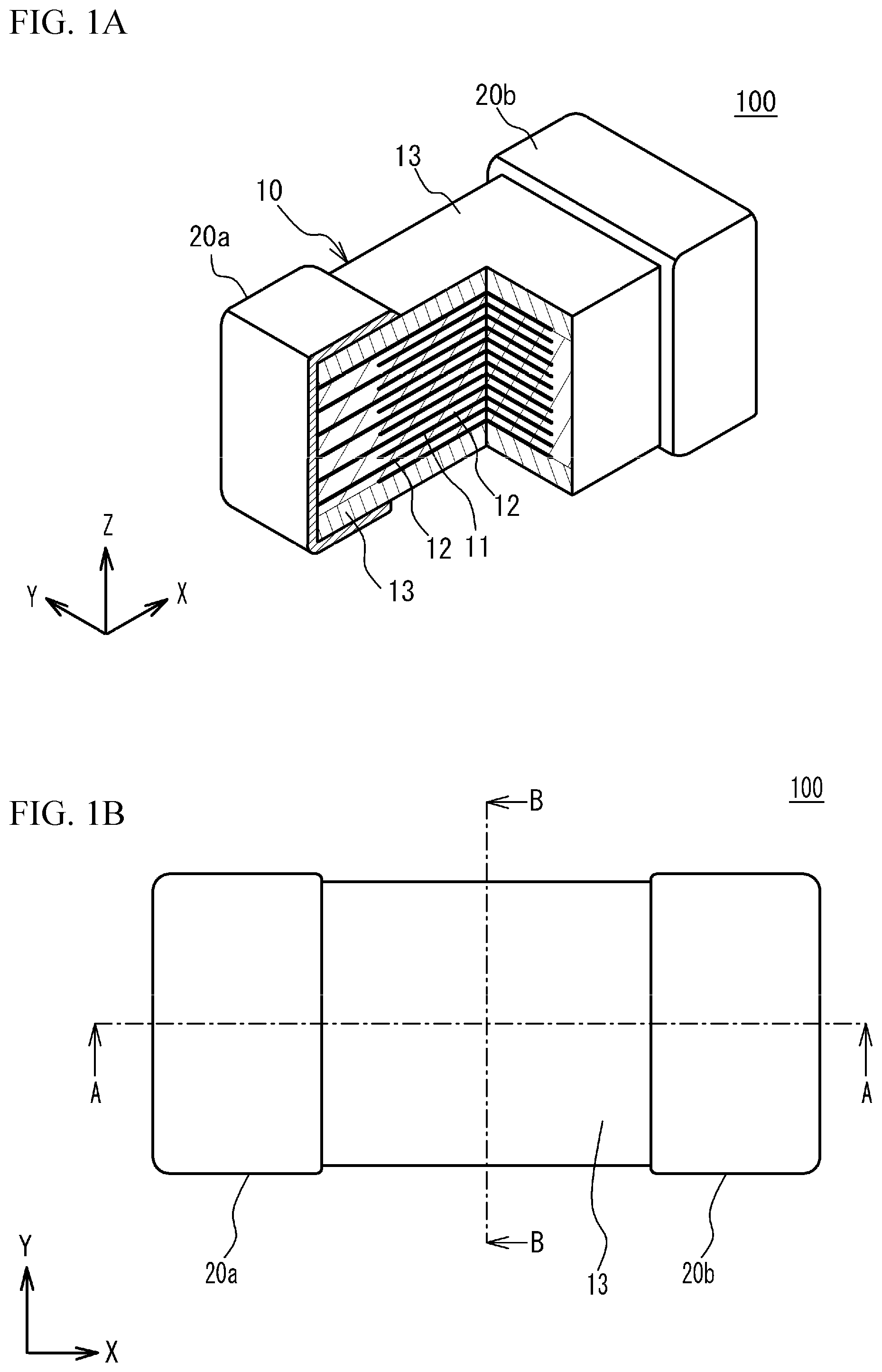 Patent US12100552 — Ceramic electronic component and method of manufacturing the same — Figure 1