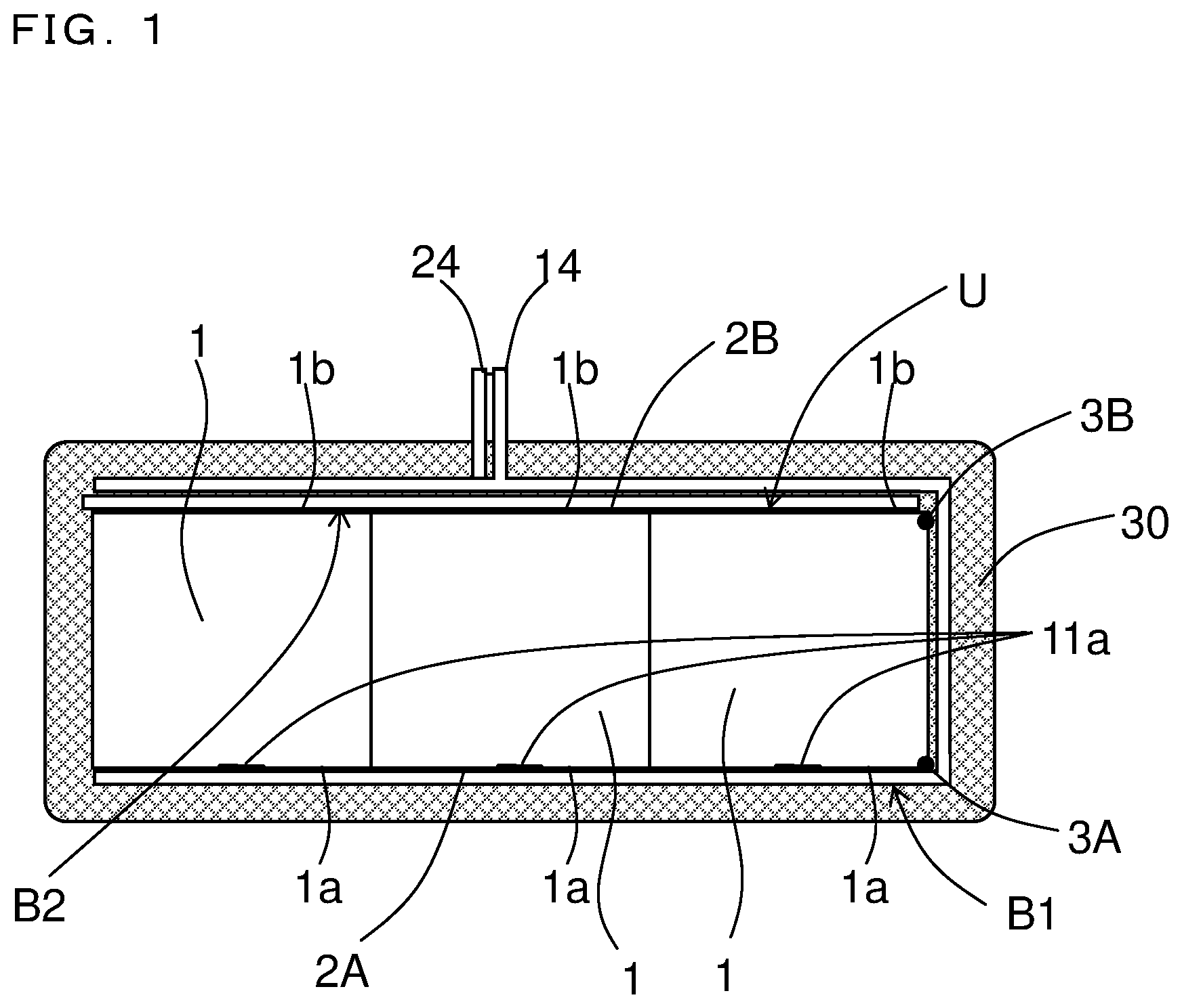 Patent US12100556 — Capacitor and method for manufacturing same — Figure 1