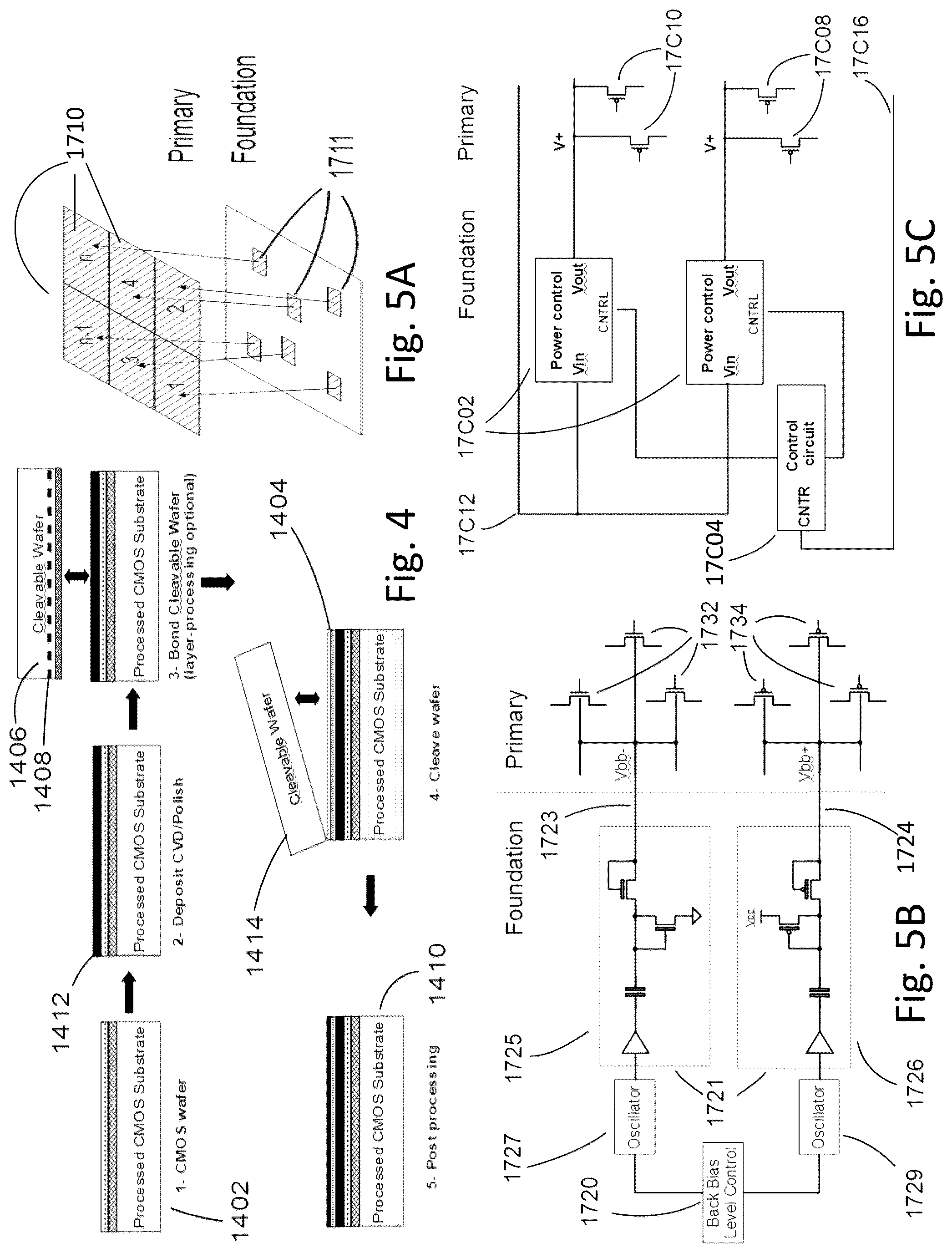 Patent US12100611 Figure 5 – Methods for producing a 3D semiconductor device and structure with memory cells and multiple metal layers