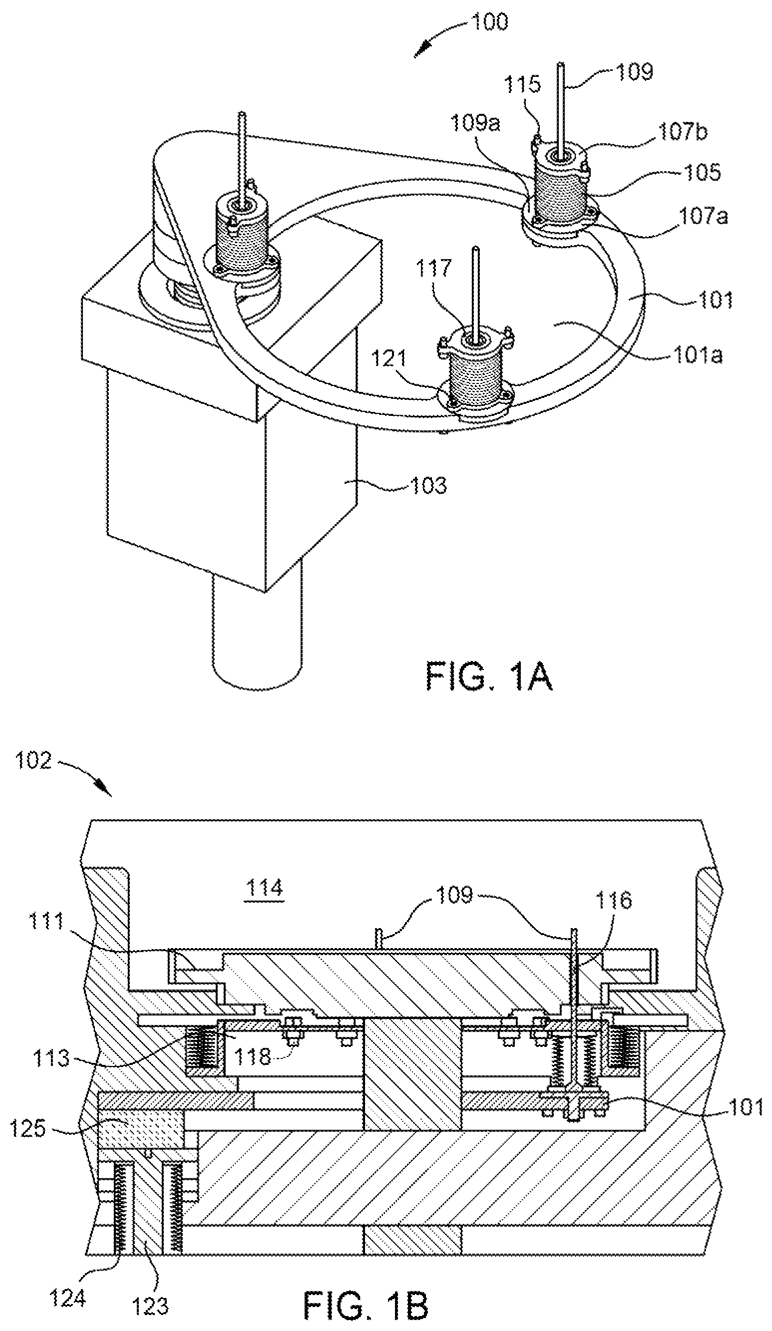 Patent US12100614 Figure 1 – Apparatus for controlling lift pin movement