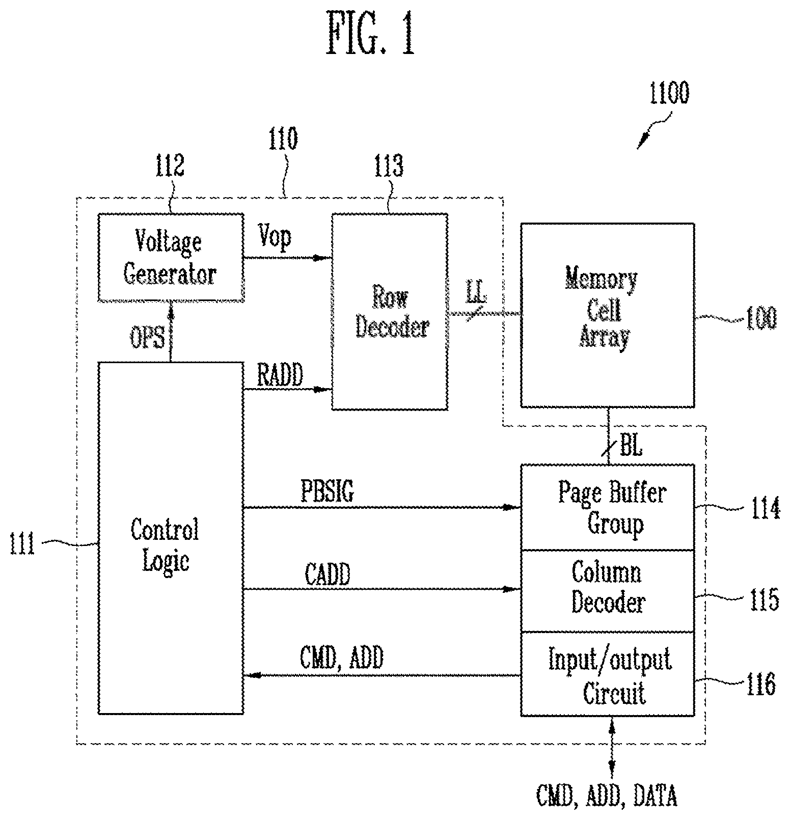 Patent US12100651 — Semiconductor memory device and manufacturing method thereof — Figure 1
