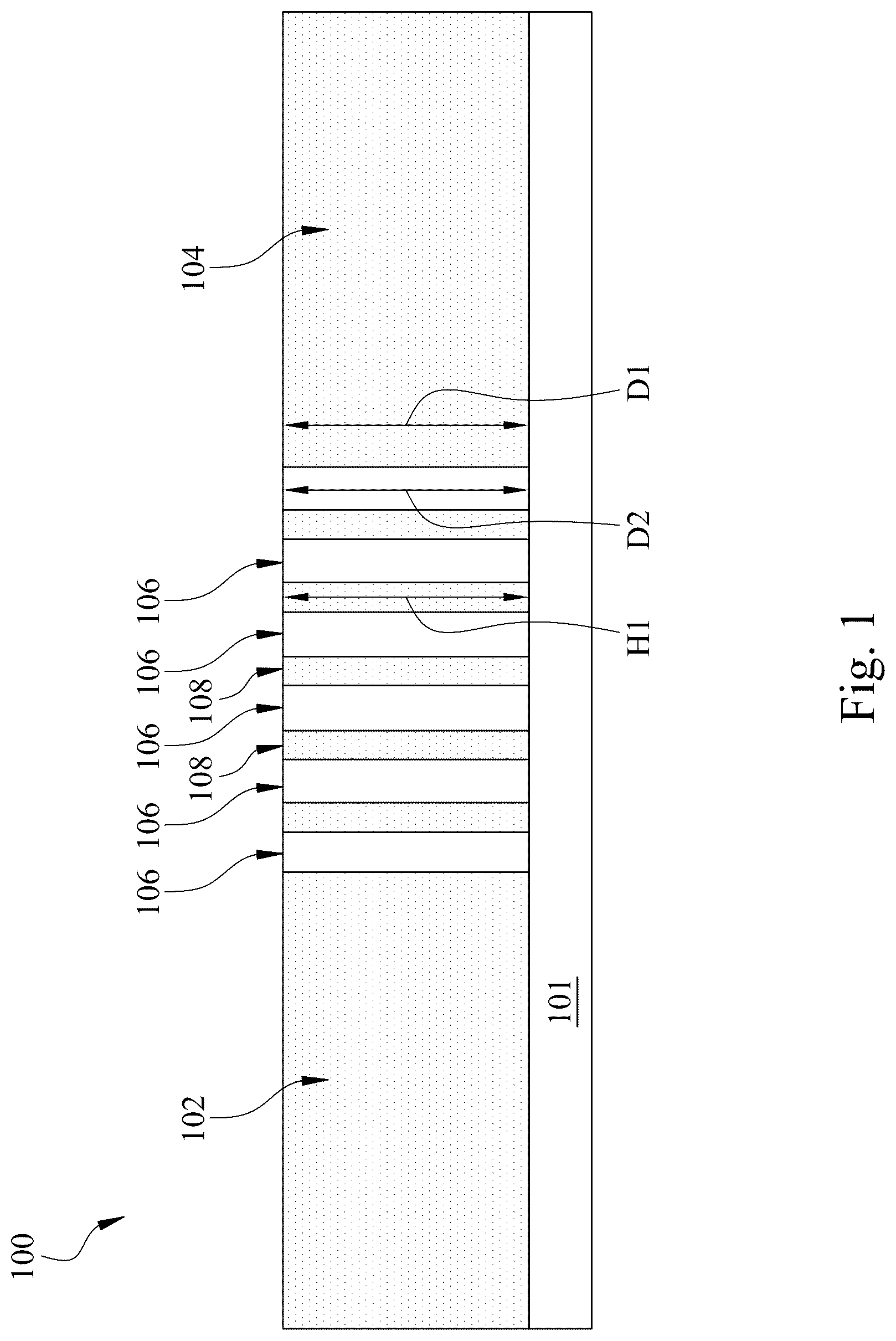 Patent US12100673 Figure 1 – Chemical mechanical polishing dishing resistant structure