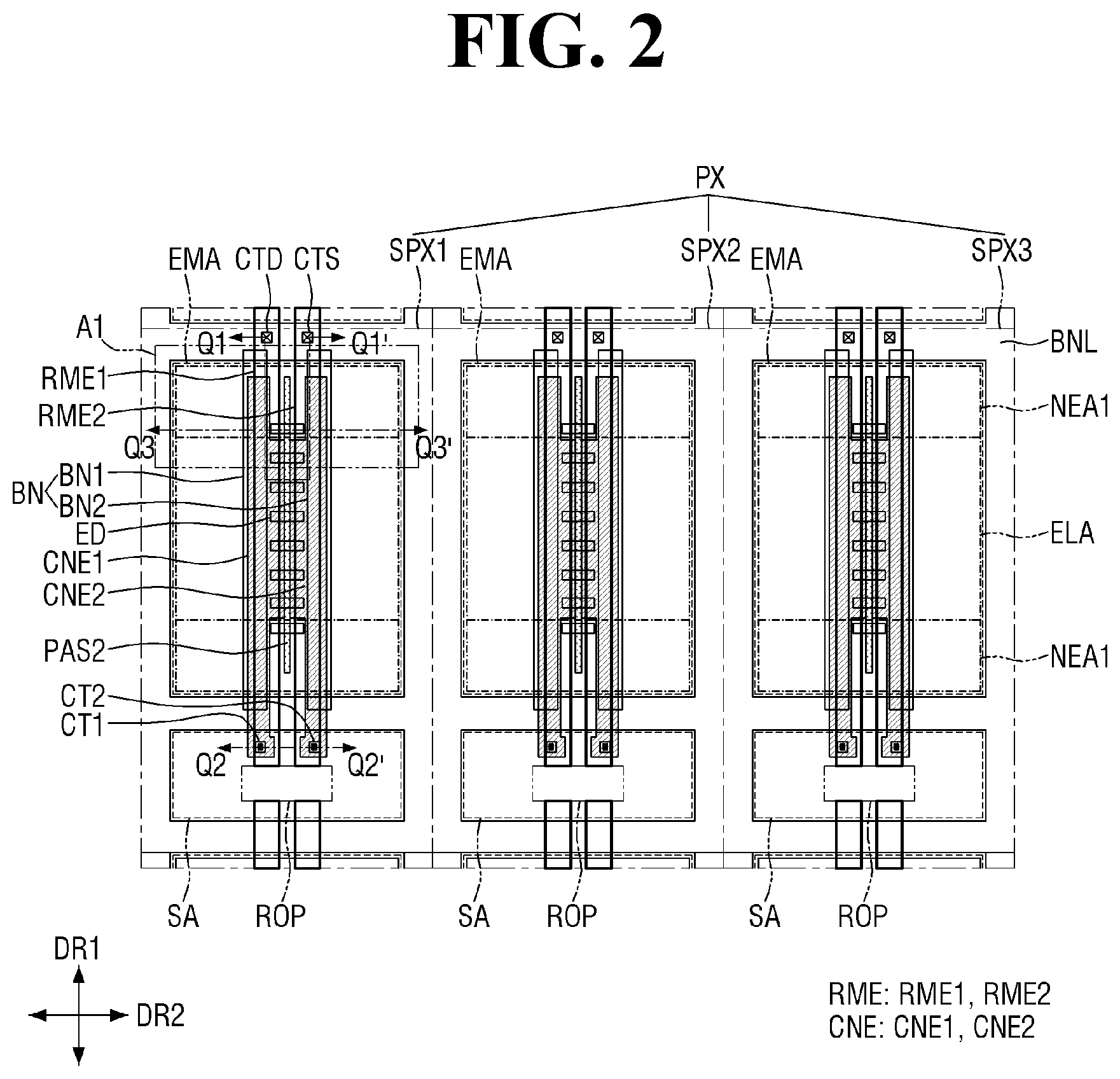 Patent US12100699 Figure 2 – Display device