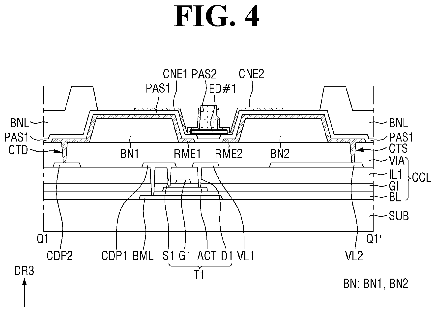 Patent US12100699 Figure 4 – Display device