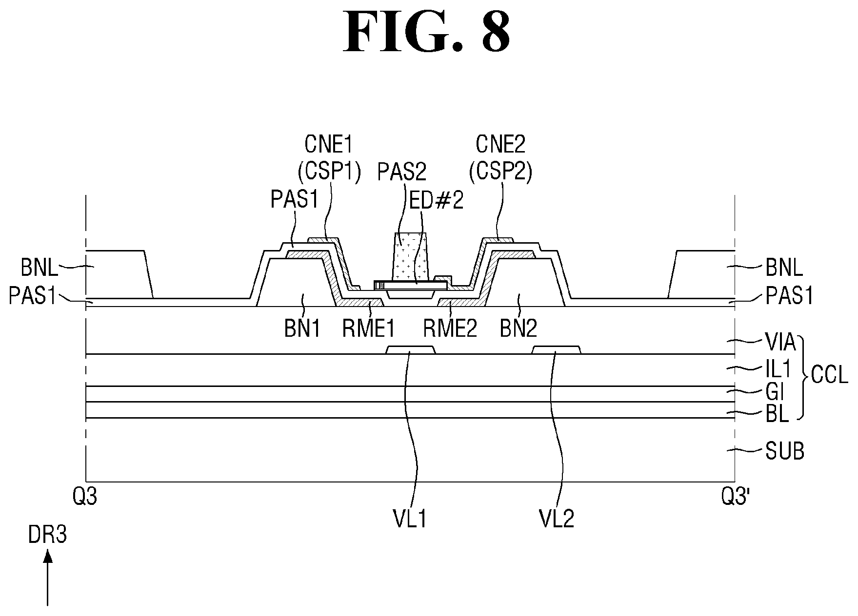 Patent US12100699 Figure 8 – Display device