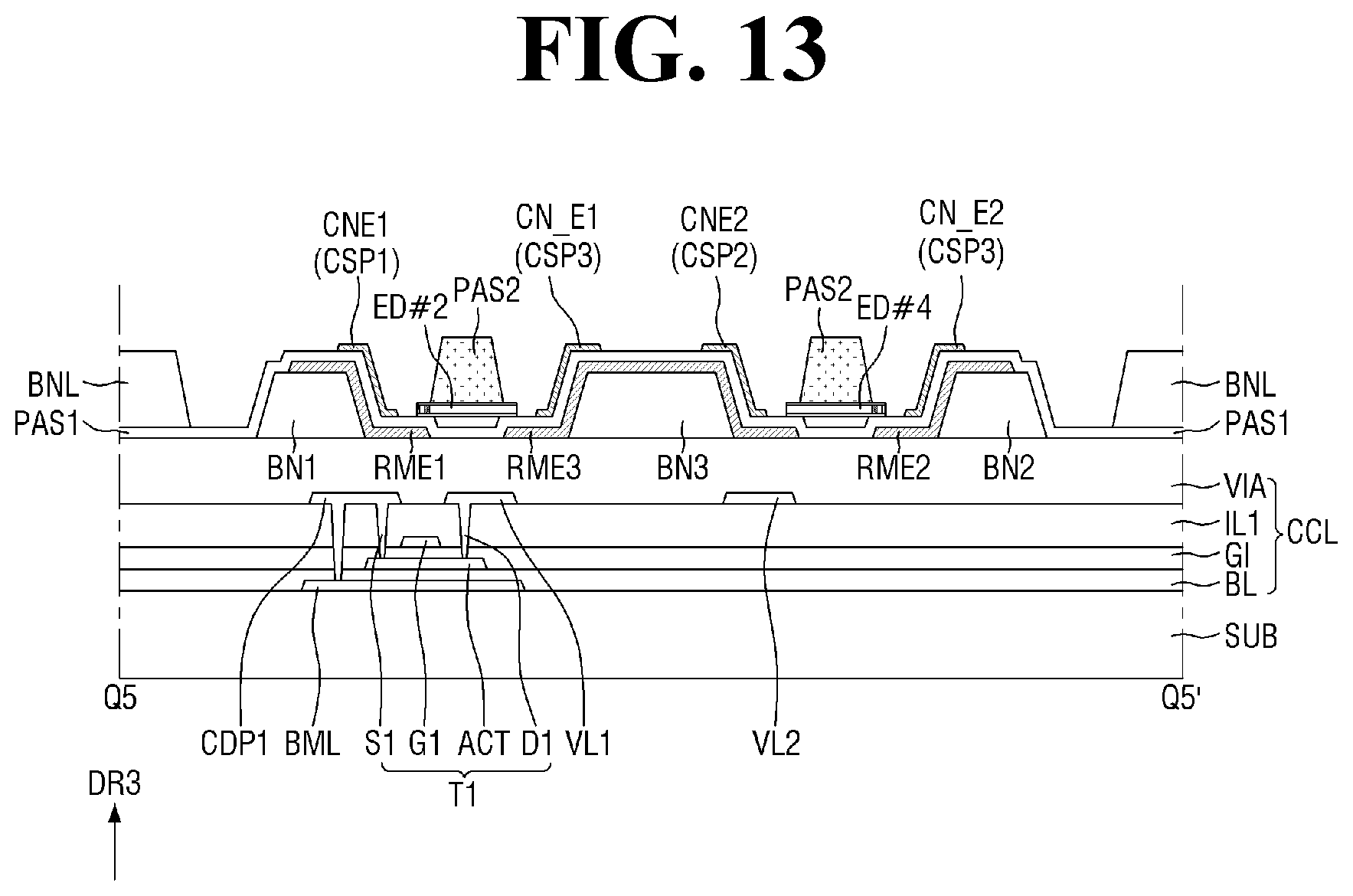 Patent US12100699 Figure 13 – Display device