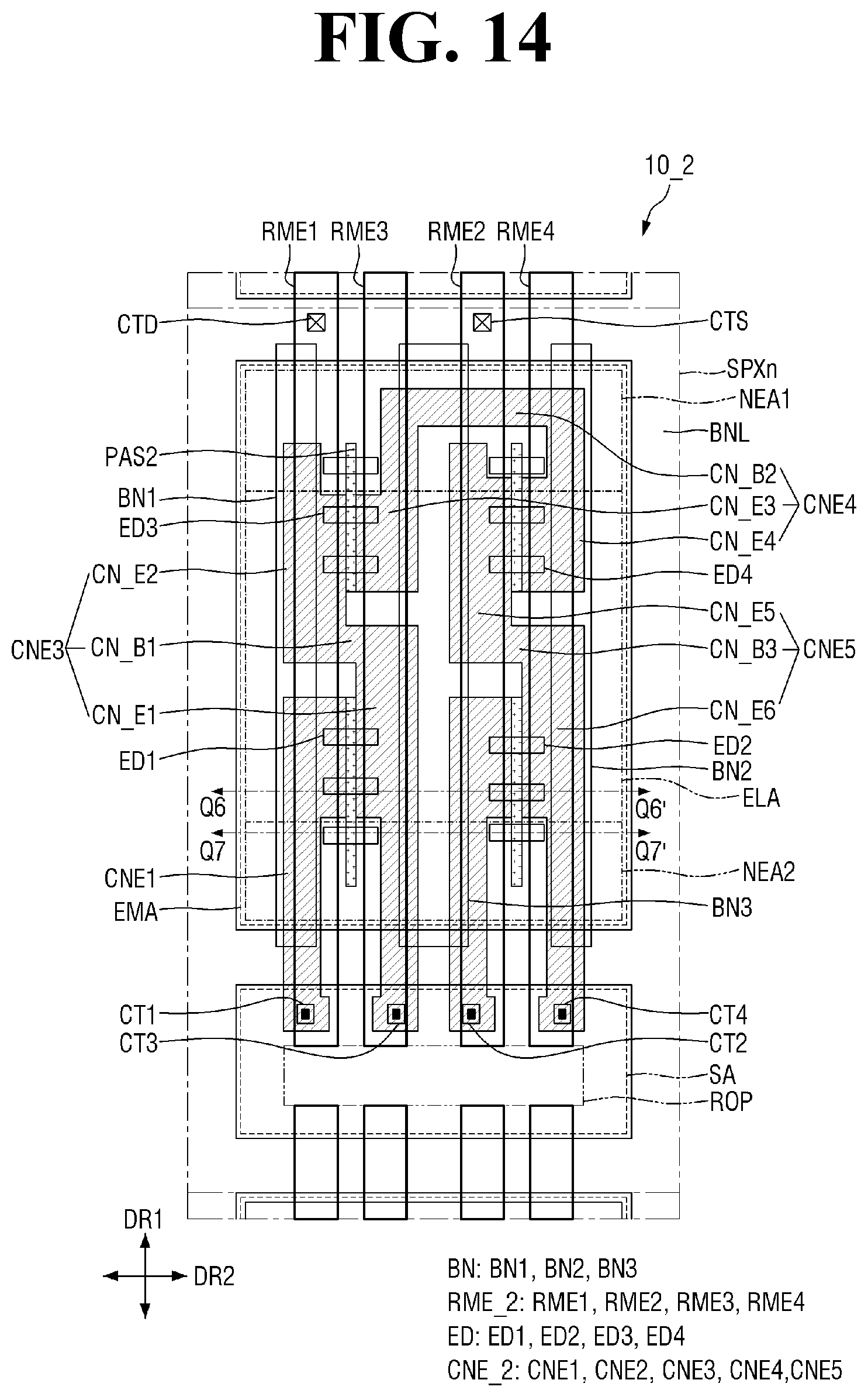 Patent US12100699 Figure 14 – Display device