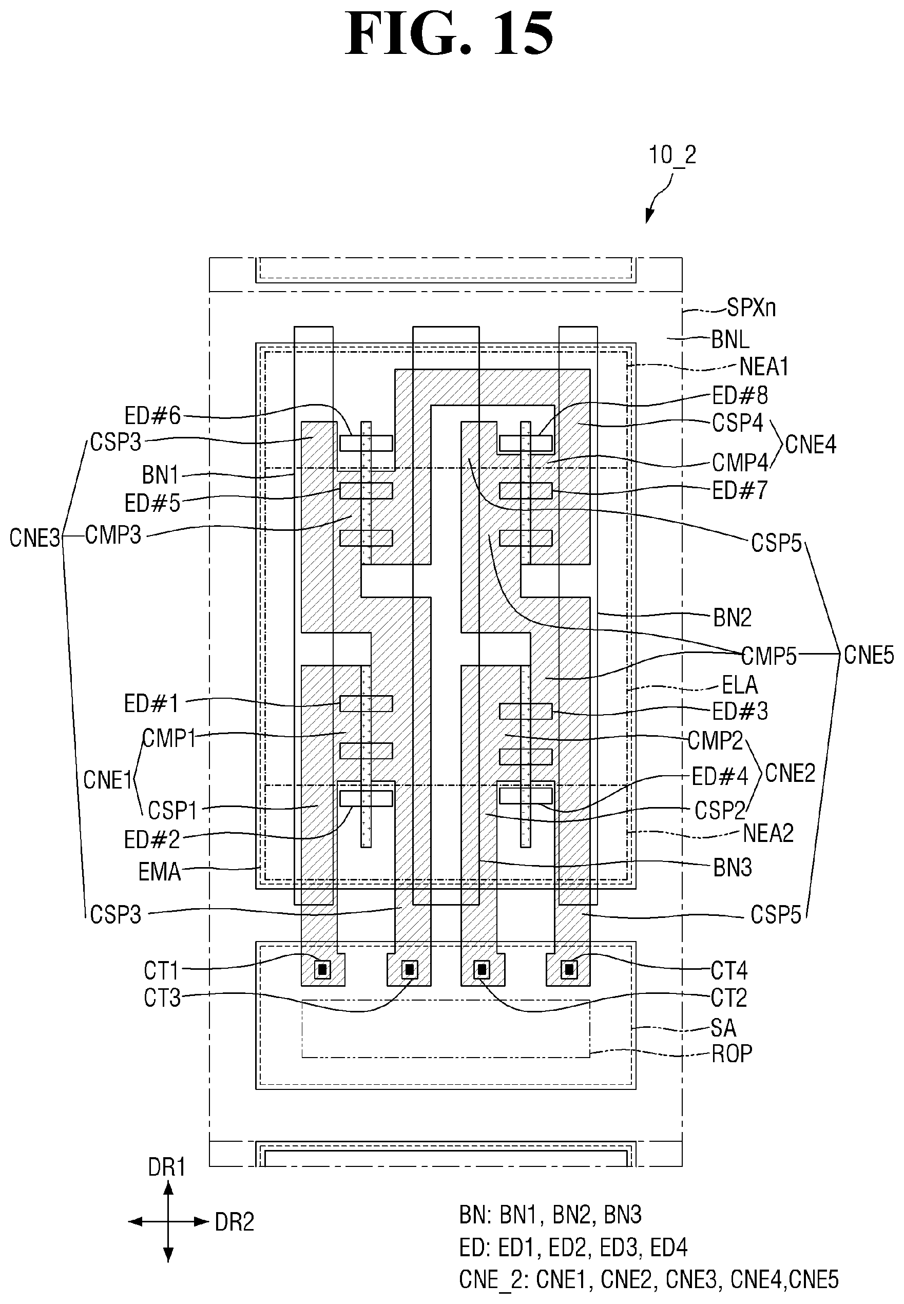 Patent US12100699 Figure 15 – Display device