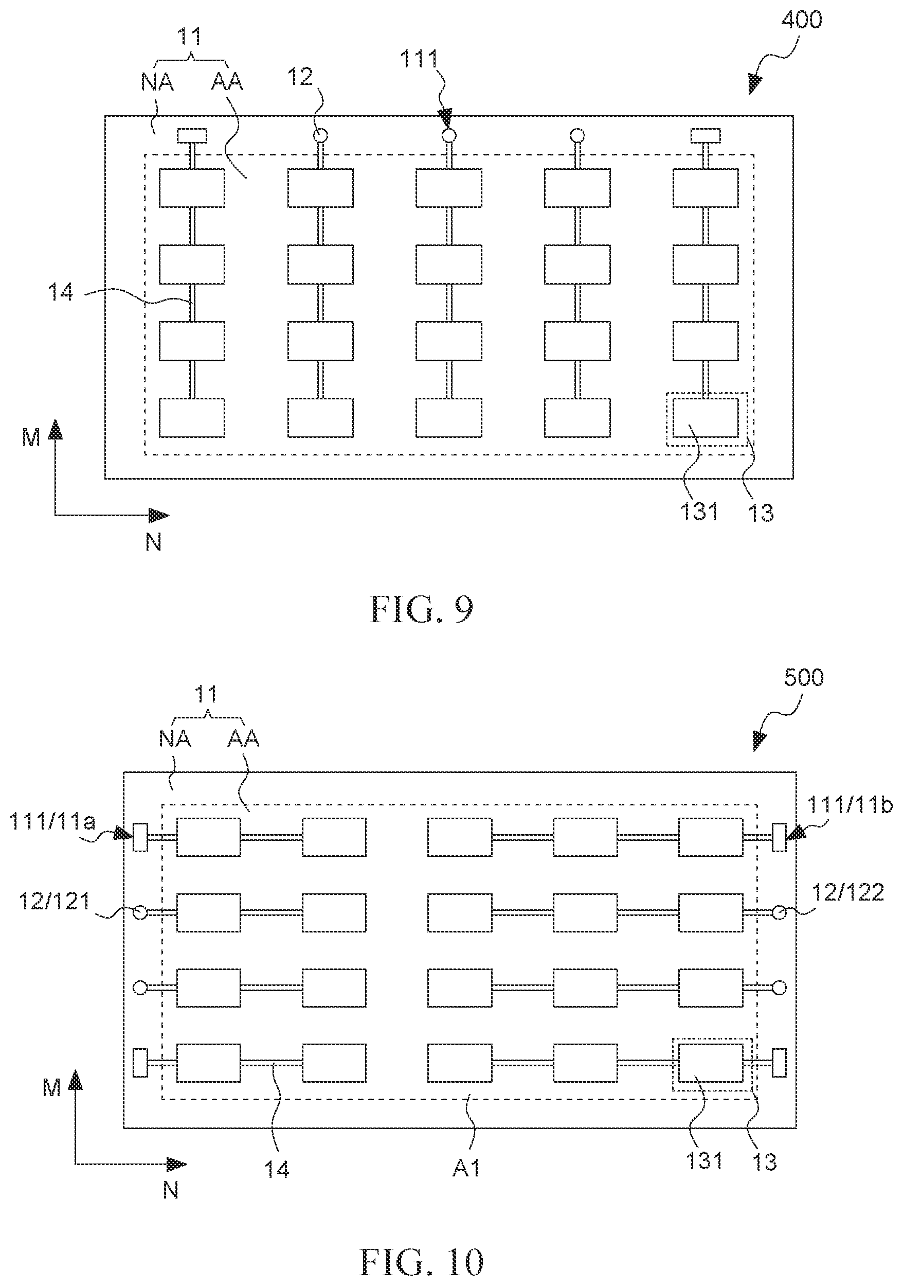 Patent US12100700 Figure 5 – Light-emitting diode panel and spliced panel