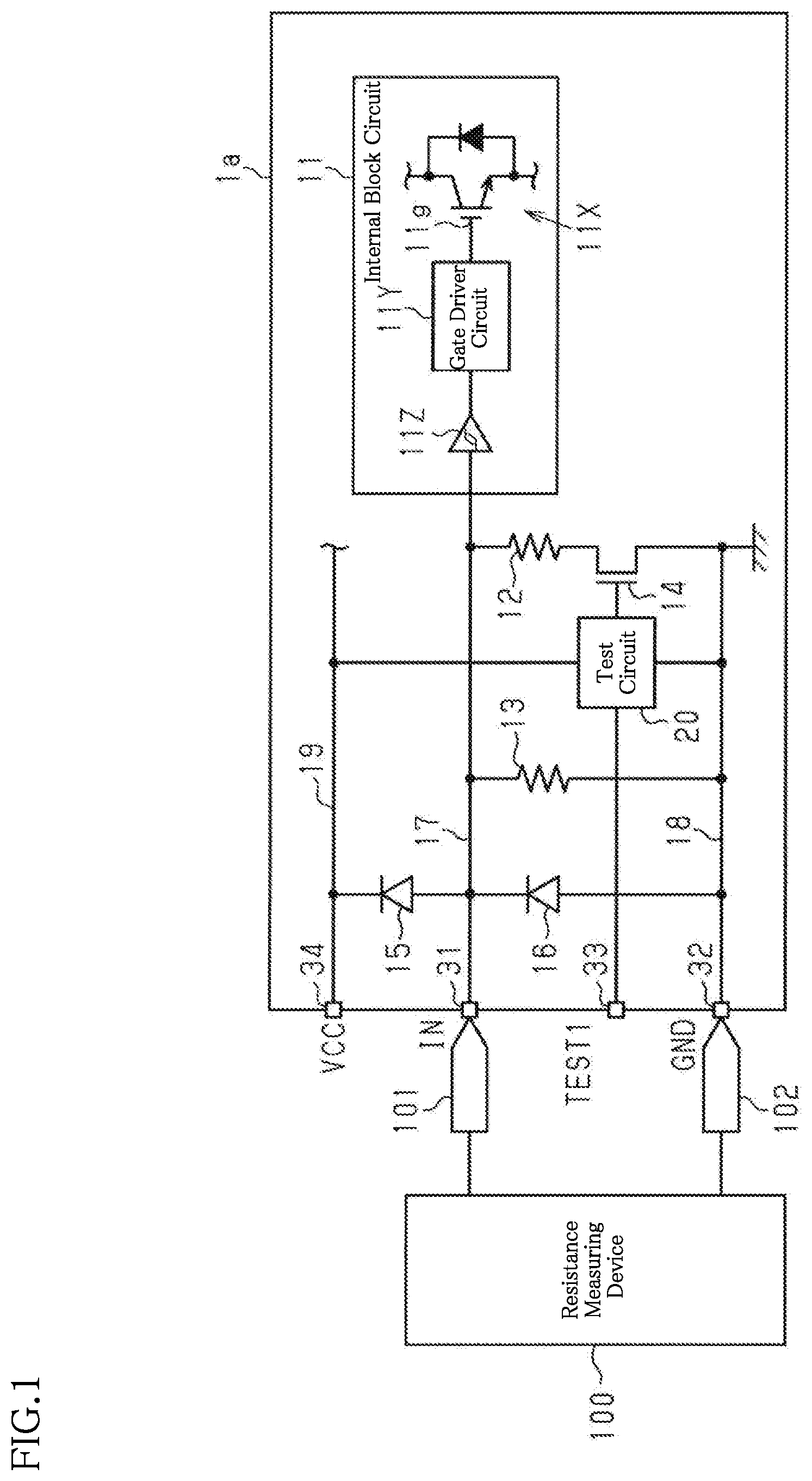Patent US12100714 — Semiconductor device and semiconductor device identification method — Figure 1