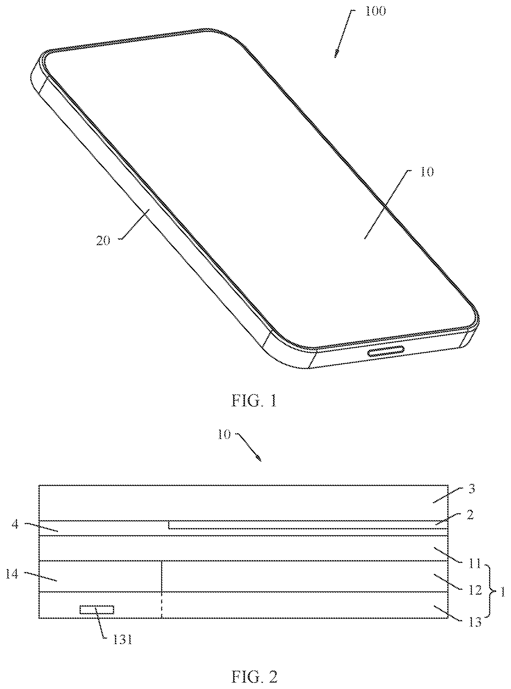 Patent US12100715 — Array substrate, display, and terminal device — Figure 1