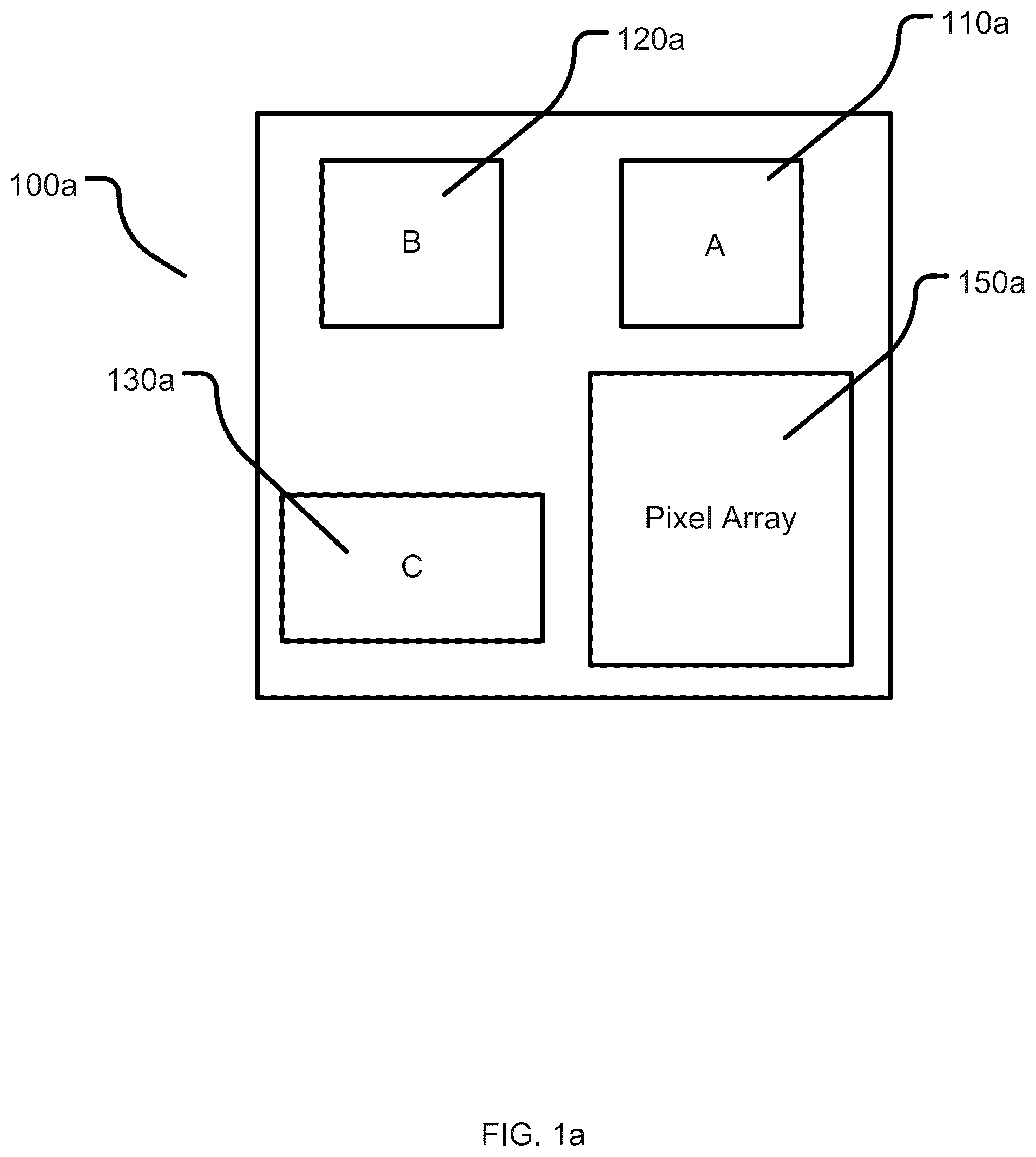 Patent US12100716 Figure 1 – Image sensor with tolerance optimizing interconnects