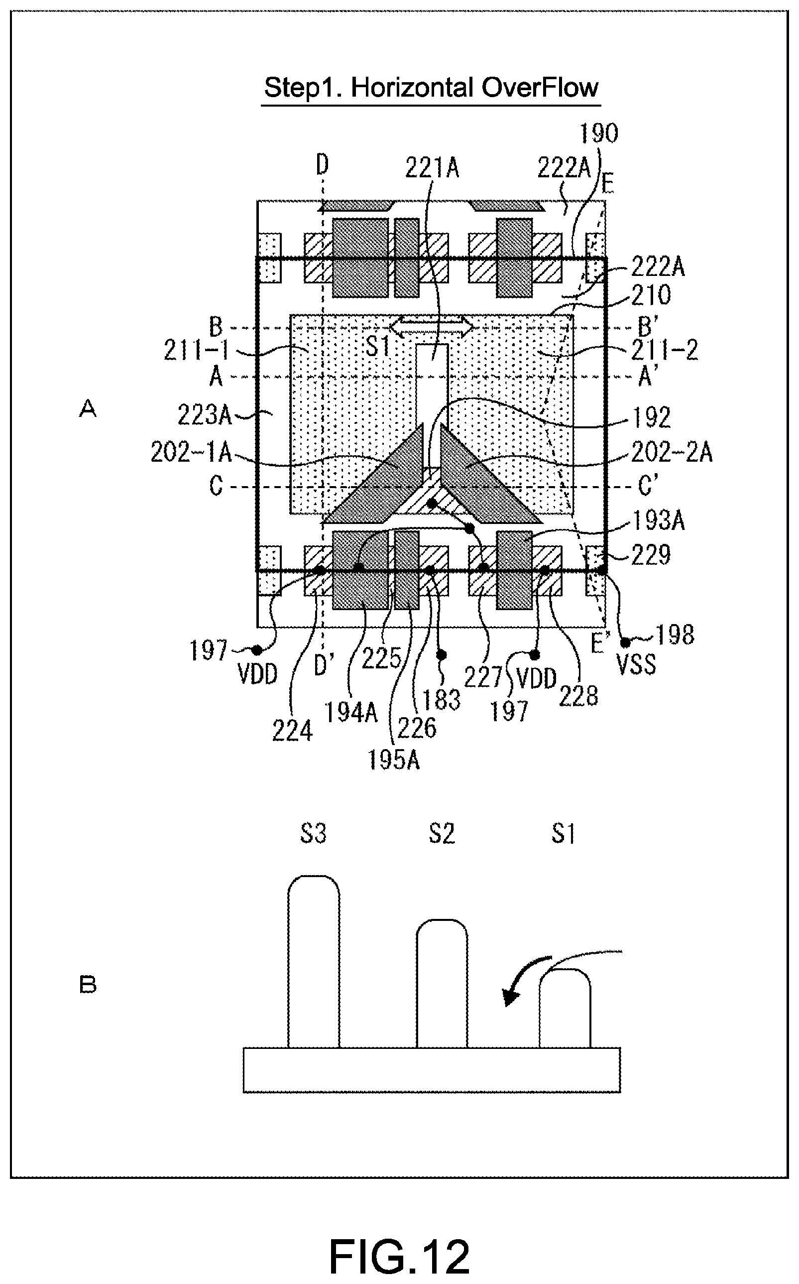Patent US12100721 Figure 12 – Solid-state image pickup device and electronic apparatus having a divided pixel separation wall
