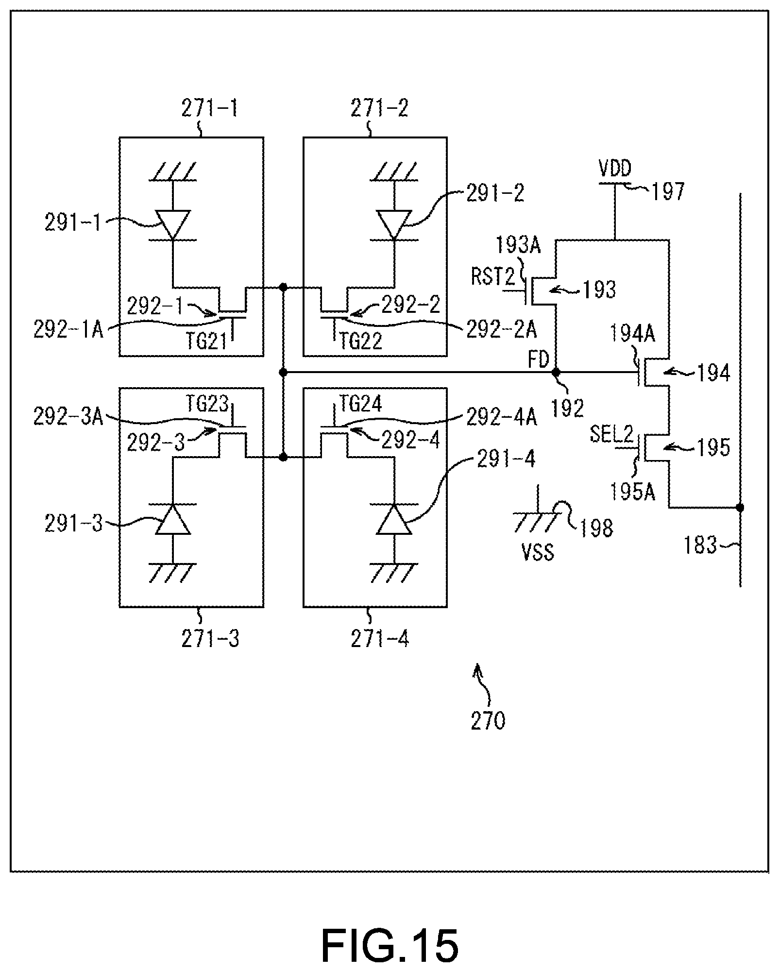 Patent US12100721 Figure 15 – Solid-state image pickup device and electronic apparatus having a divided pixel separation wall