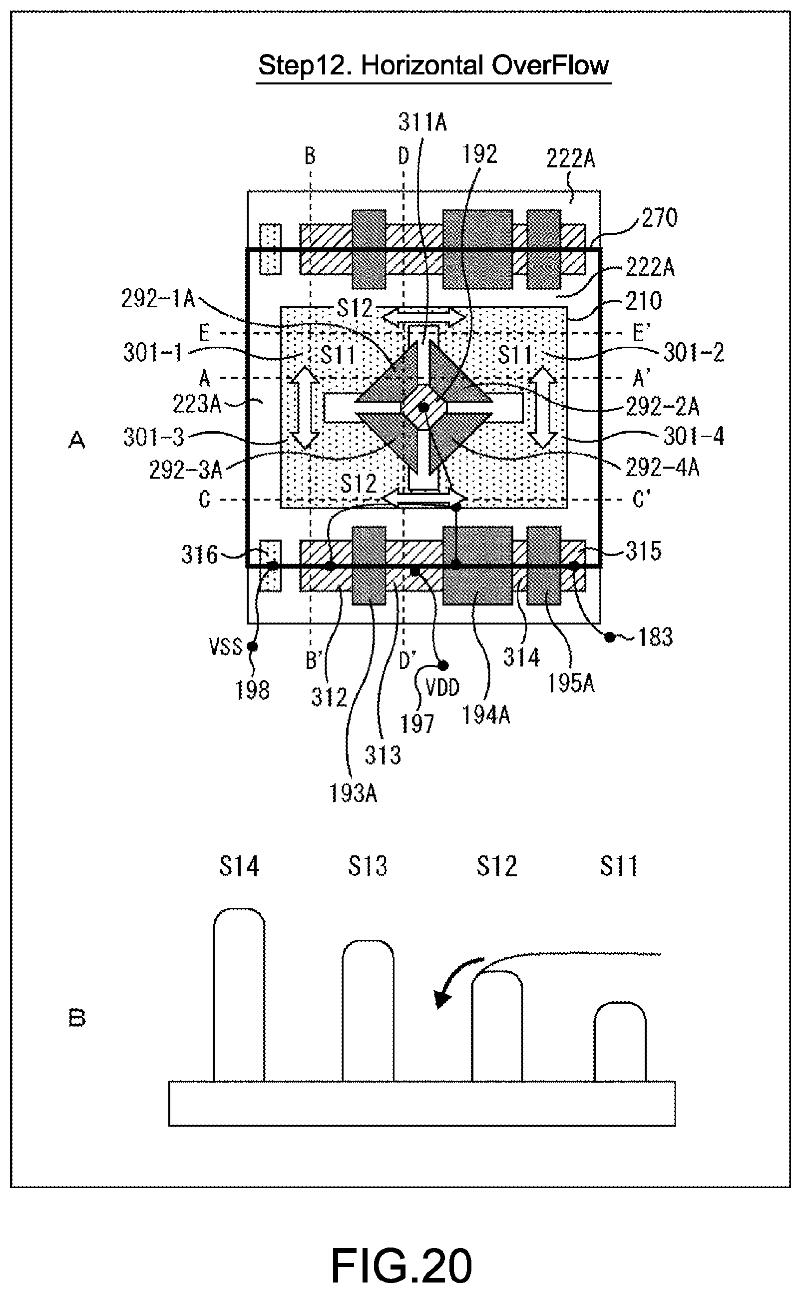 Patent US12100721 Figure 20 – Solid-state image pickup device and electronic apparatus having a divided pixel separation wall
