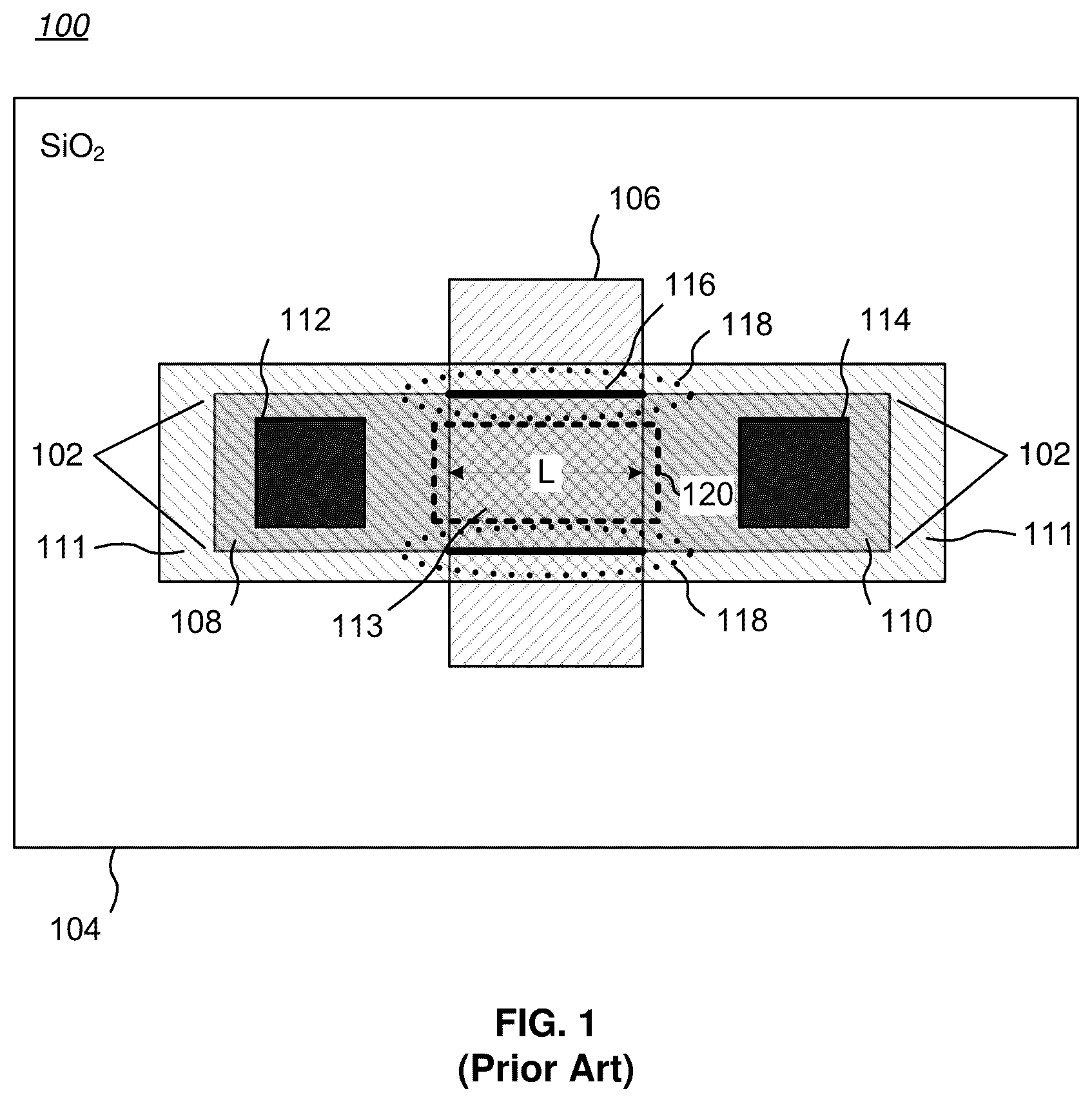 Patent US12100734 Figure 1 – Low leakage FET