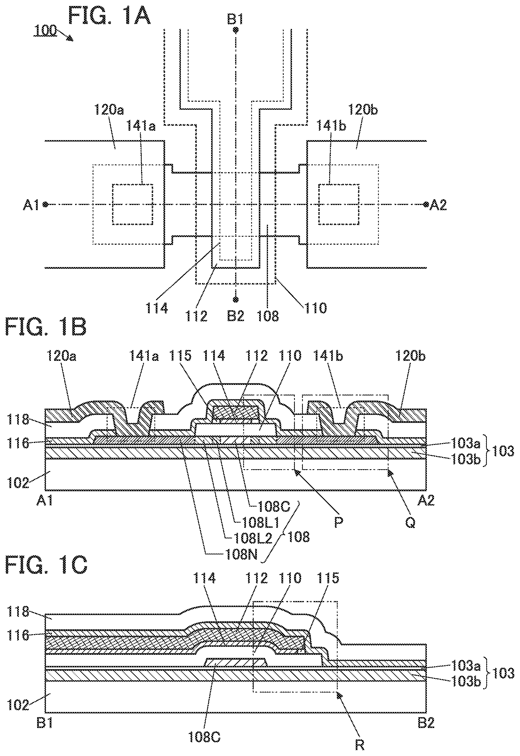 Patent US12100747 Figure 1 – Semiconductor device