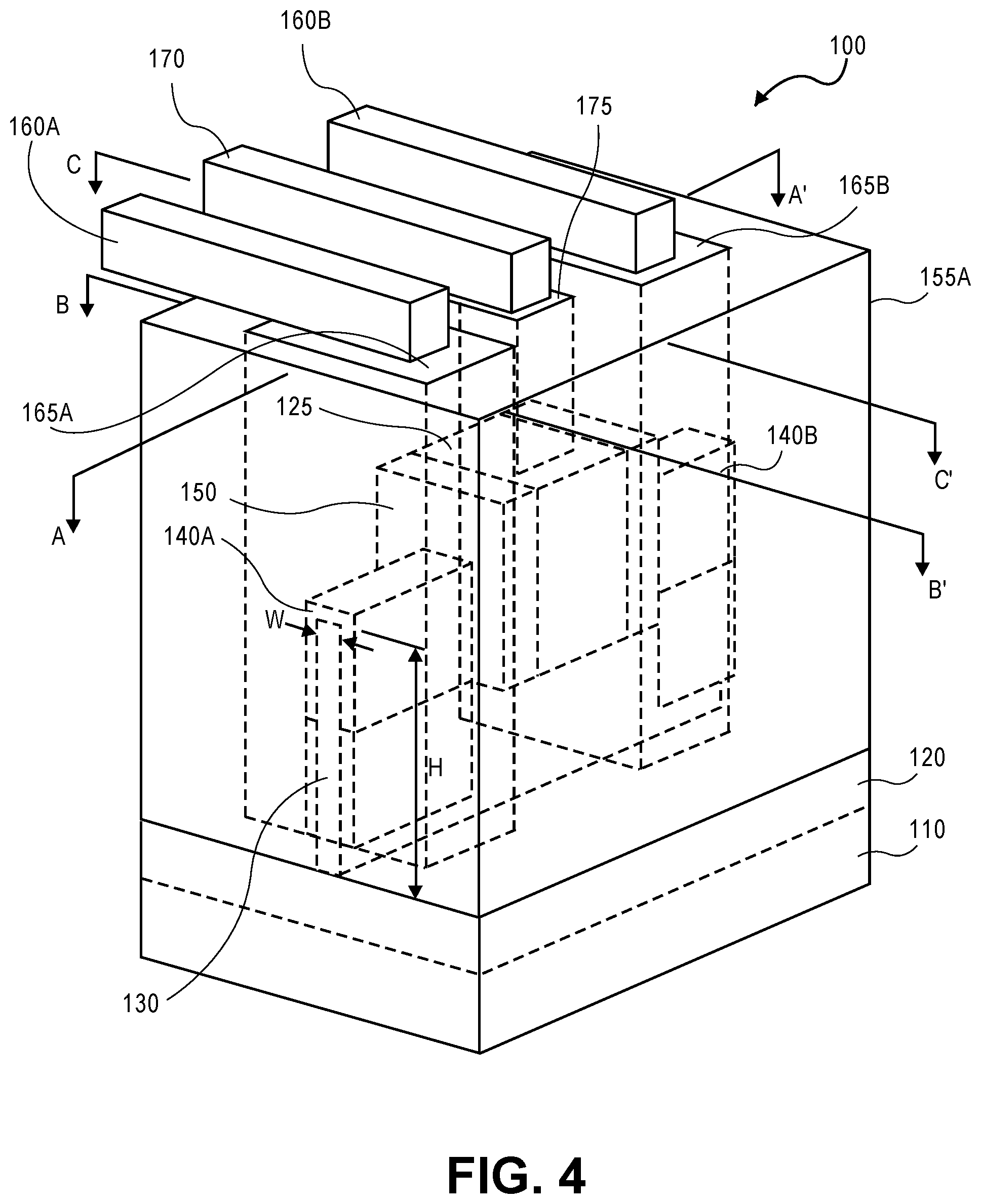 Patent US12100761 Figure 4 – Wrap-around source/drain method of making contacts for backside metals