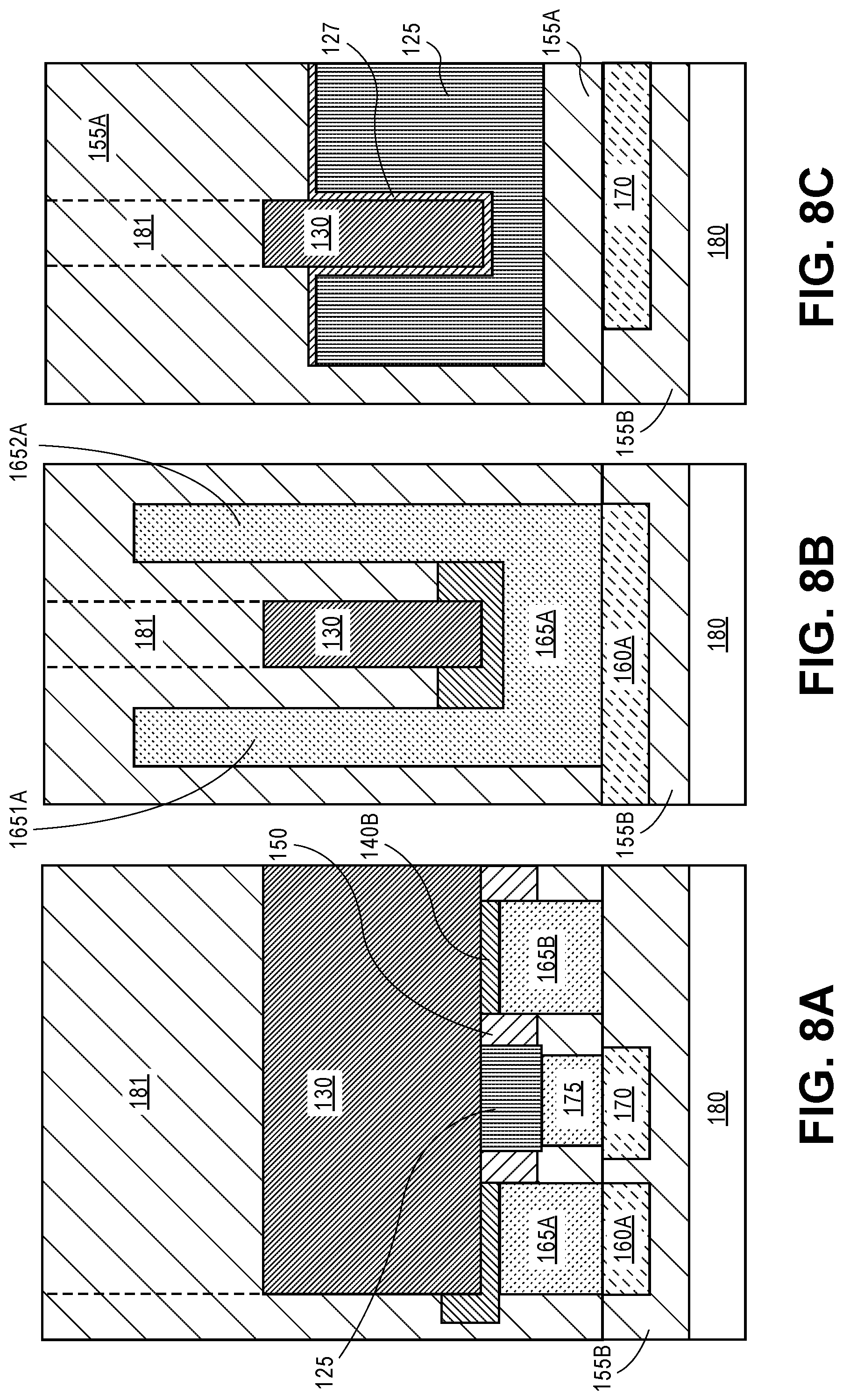 Patent US12100762 Figure 8 – Wrap-around source/drain method of making contacts for backside metals