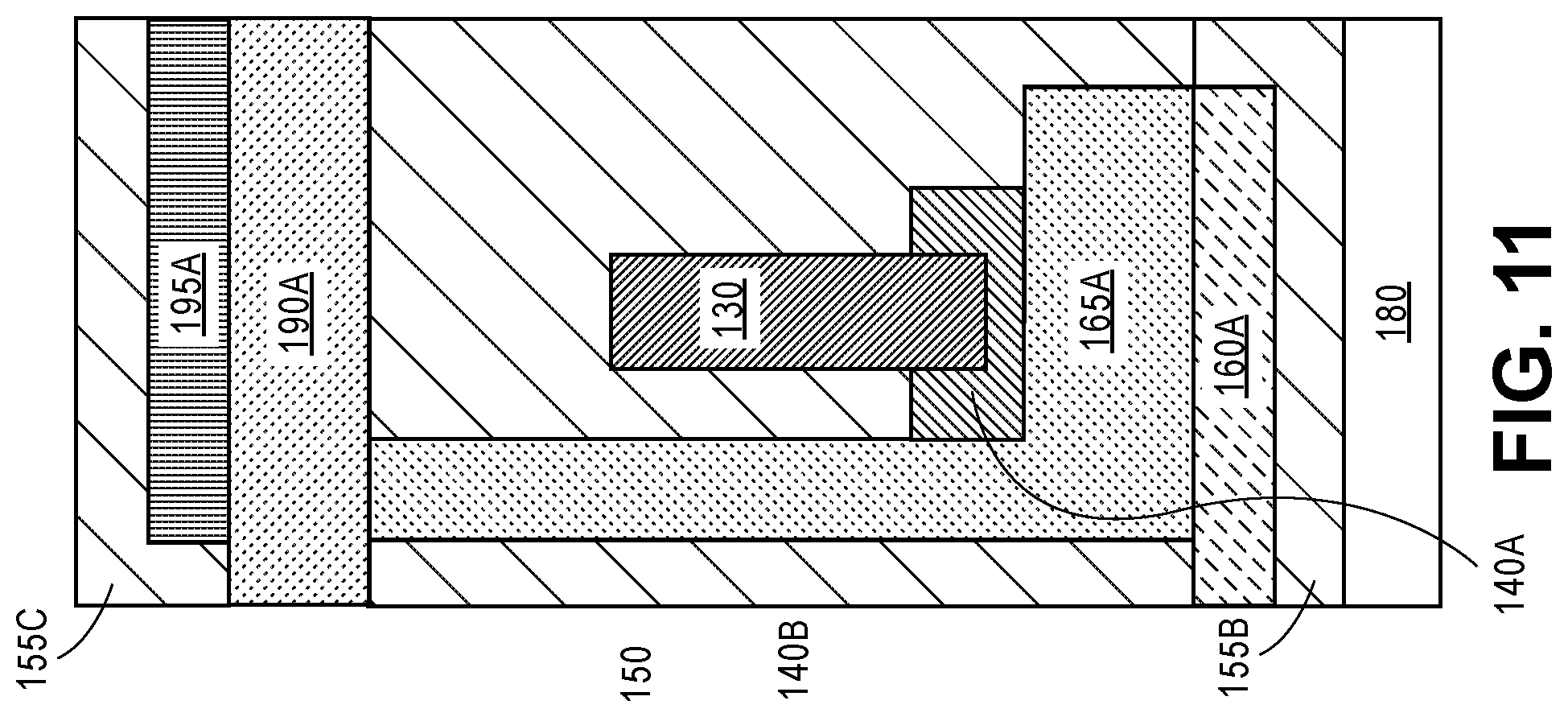 Patent US12100762 Figure 11 – Wrap-around source/drain method of making contacts for backside metals
