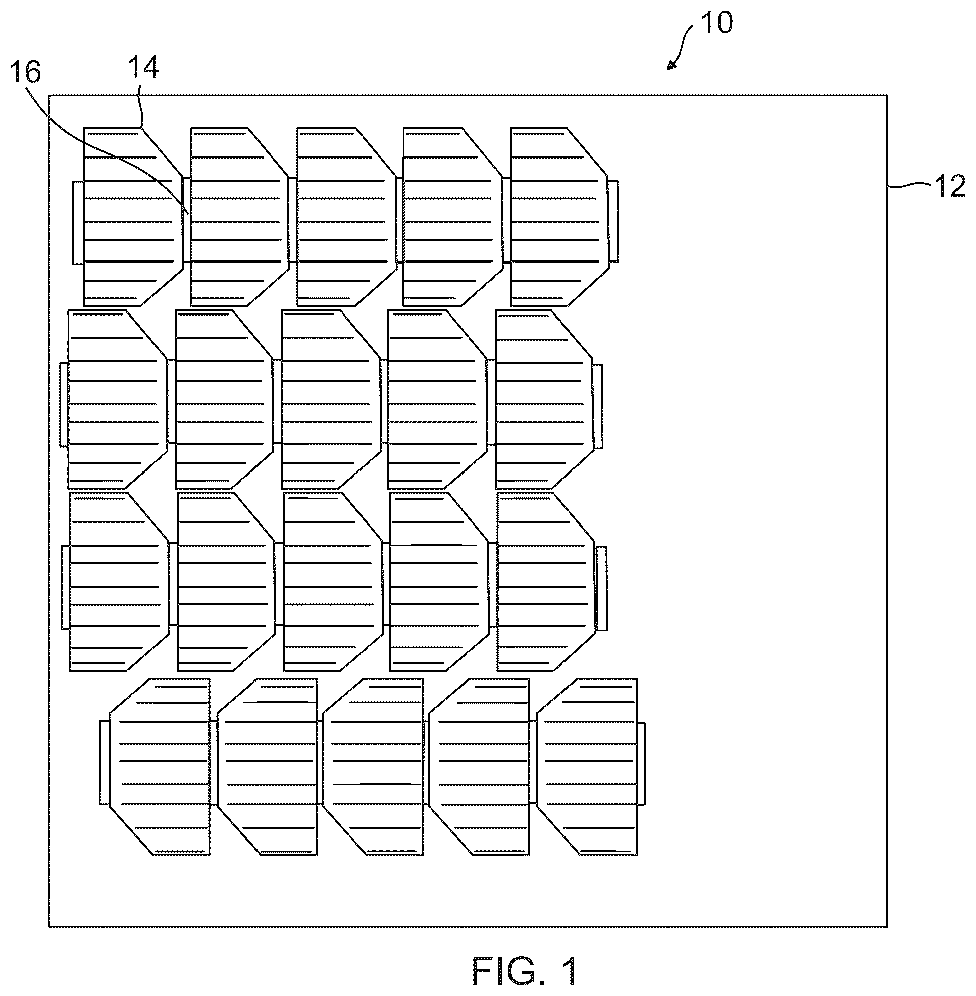 Patent US12100774 — Solar cells for a solar cell array — Figure 1