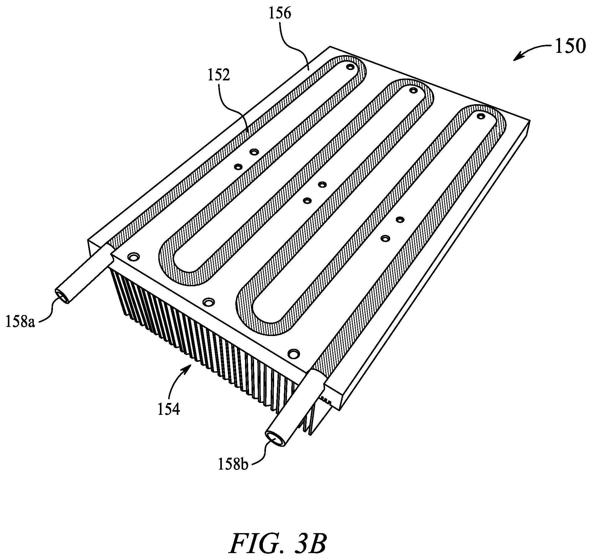 Patent US12100778 Figure 4 – Thermal management device with integrated thermoelectric generator and heat sync