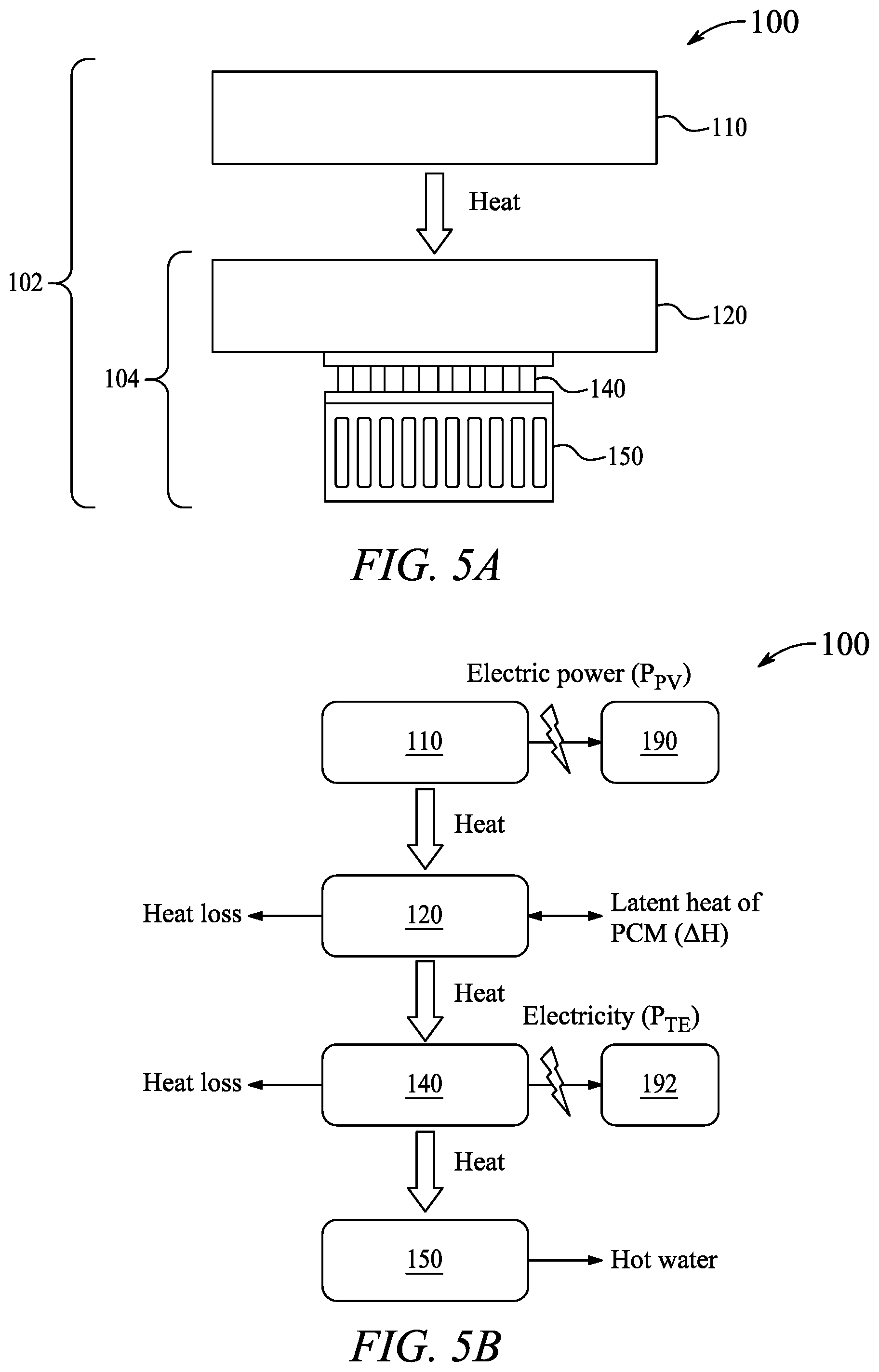 Patent US12100778 Figure 6 – Thermal management device with integrated thermoelectric generator and heat sync