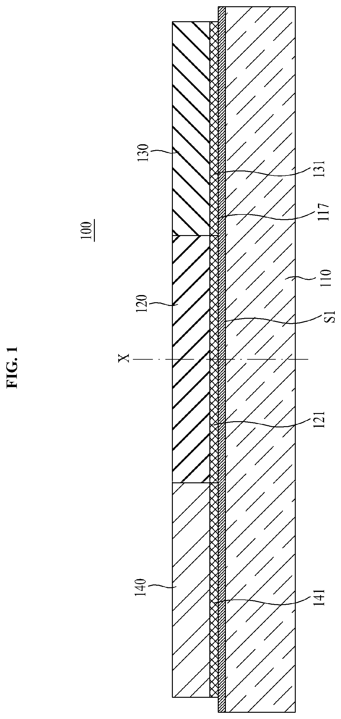 Patent US12100780 — Highly efficient micro LED in low current range, method of fabricating the same, and display including the same — Figure 1