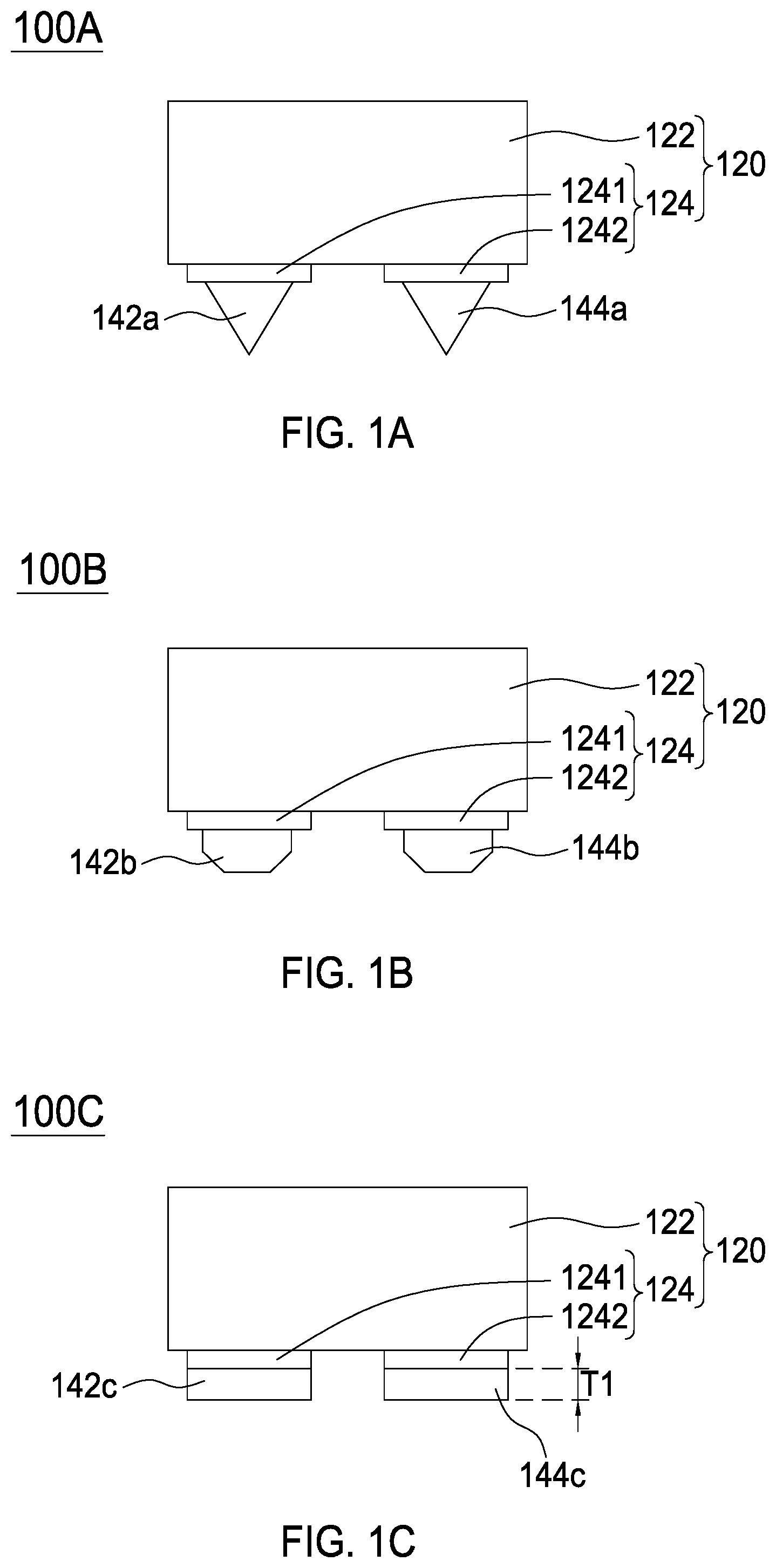 Patent US12100793 — Light-emitting device, manufacturing method thereof and display module using the same — Figure 1