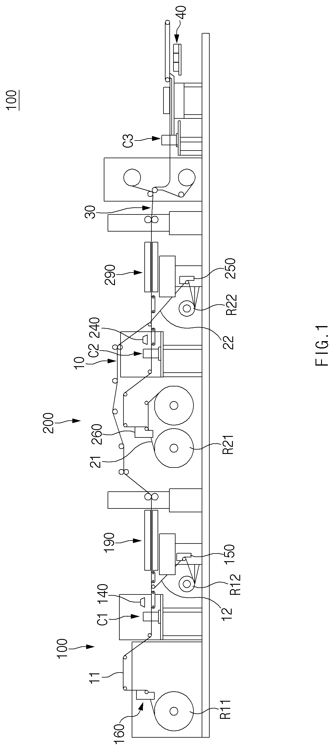 Patent US12100796 — Apparatus and method for manufacturing electrode assembly — Figure 1