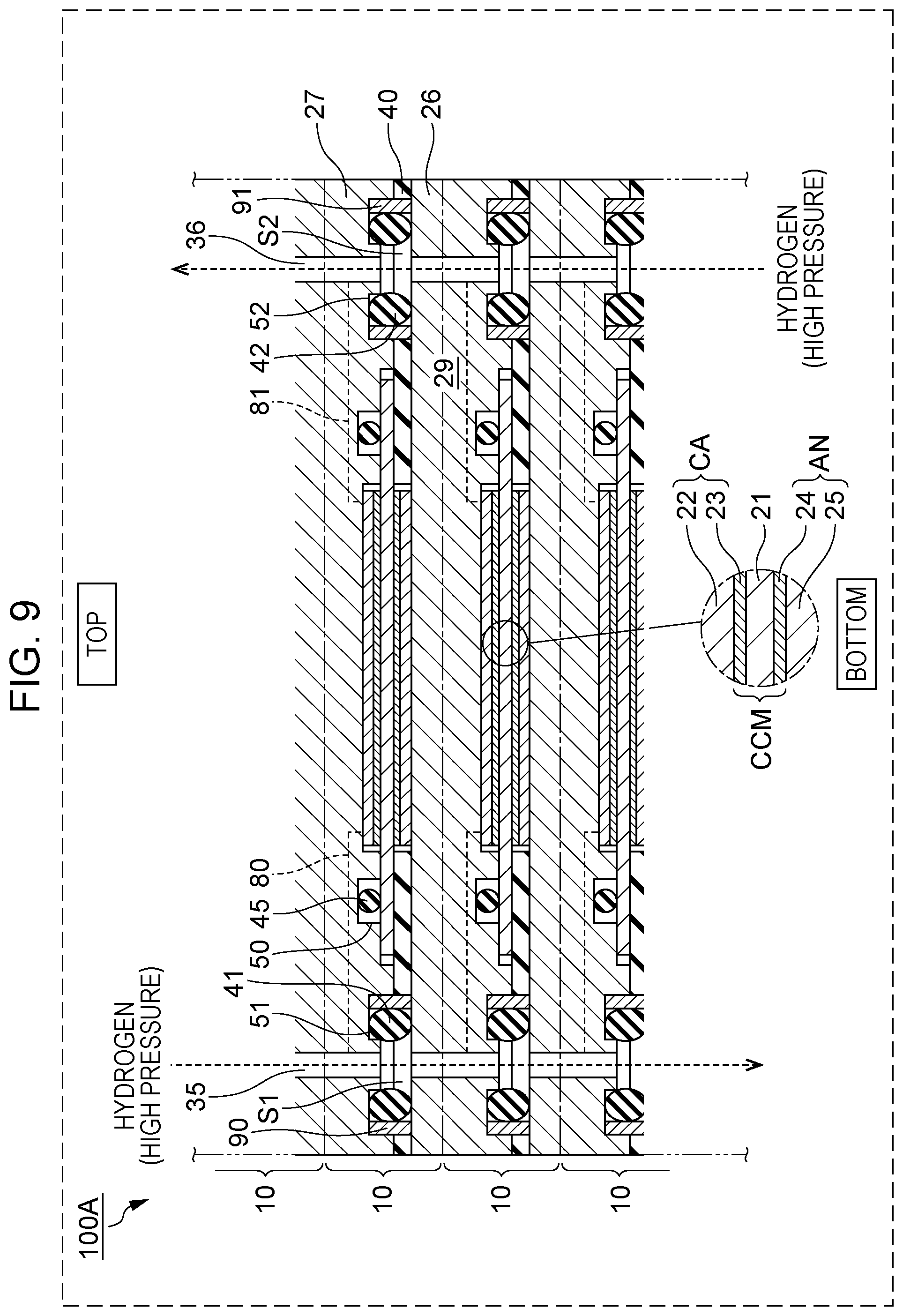 Patent US12100874 Figure 9 – Compression apparatus