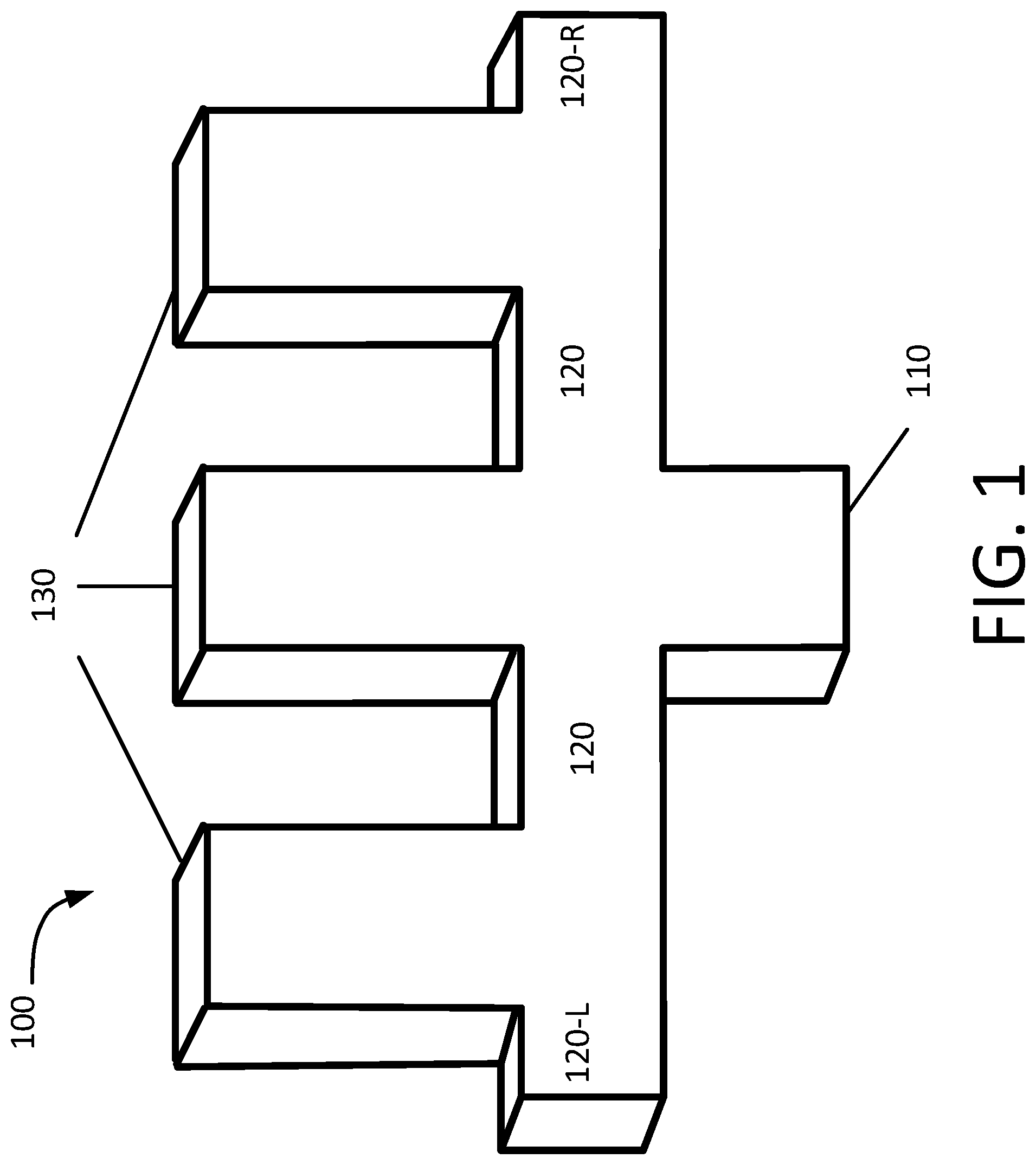 Patent US12100897 — Phase compensated power divider for a vertical polarized three-dimensional (3D) antenna — Figure 1