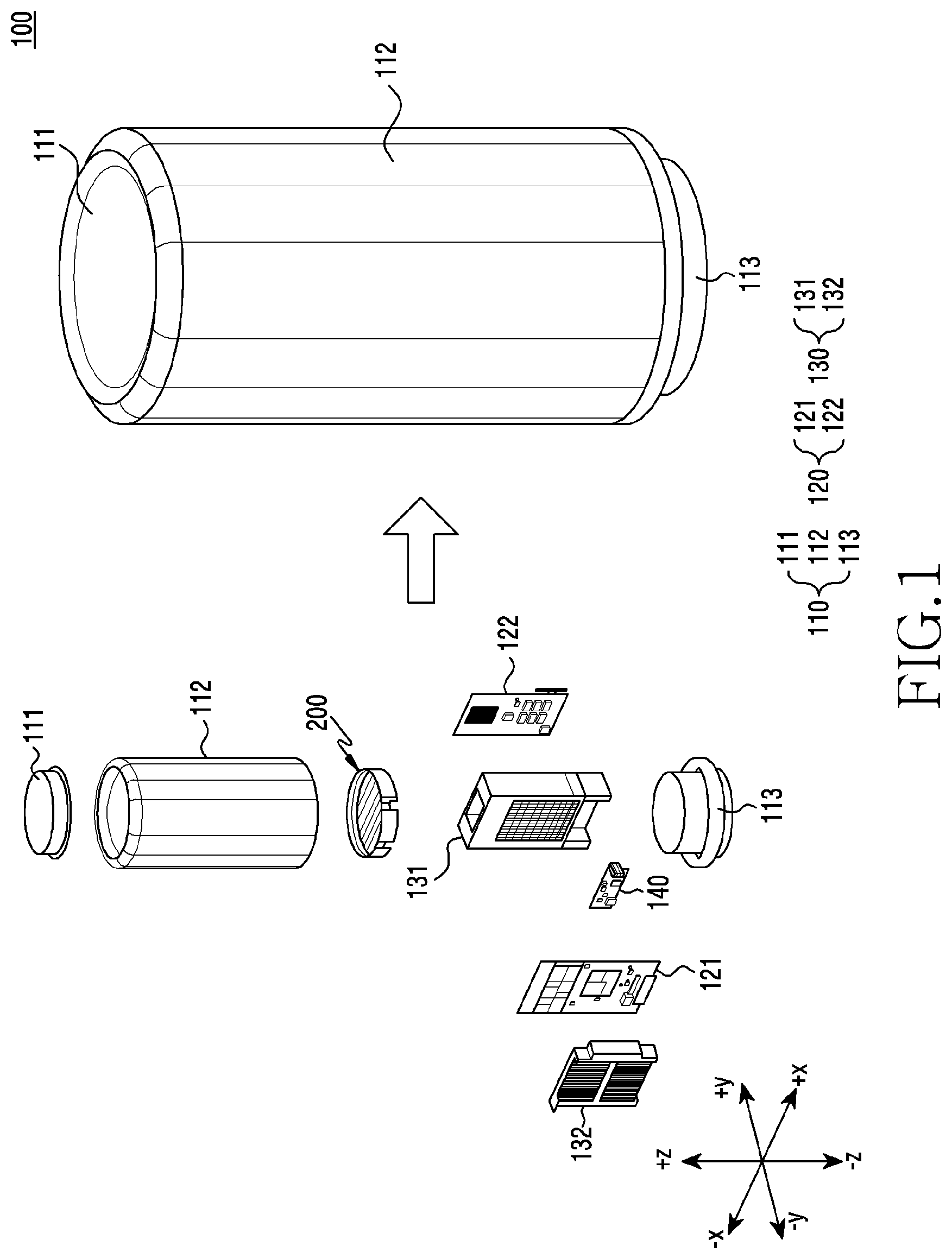 Patent US12100899 — Electronic device comprising plurality of antennas — Figure 1