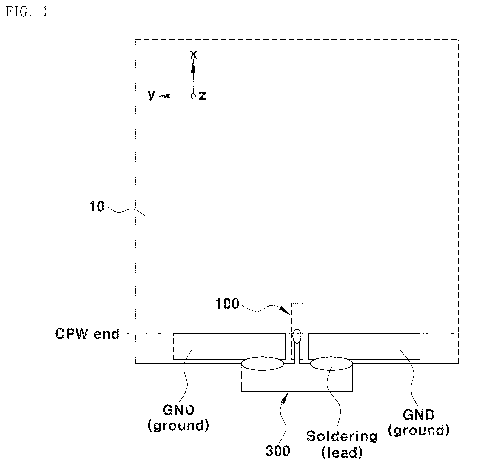 Patent US12100904 — Glass antenna structure — Figure 1